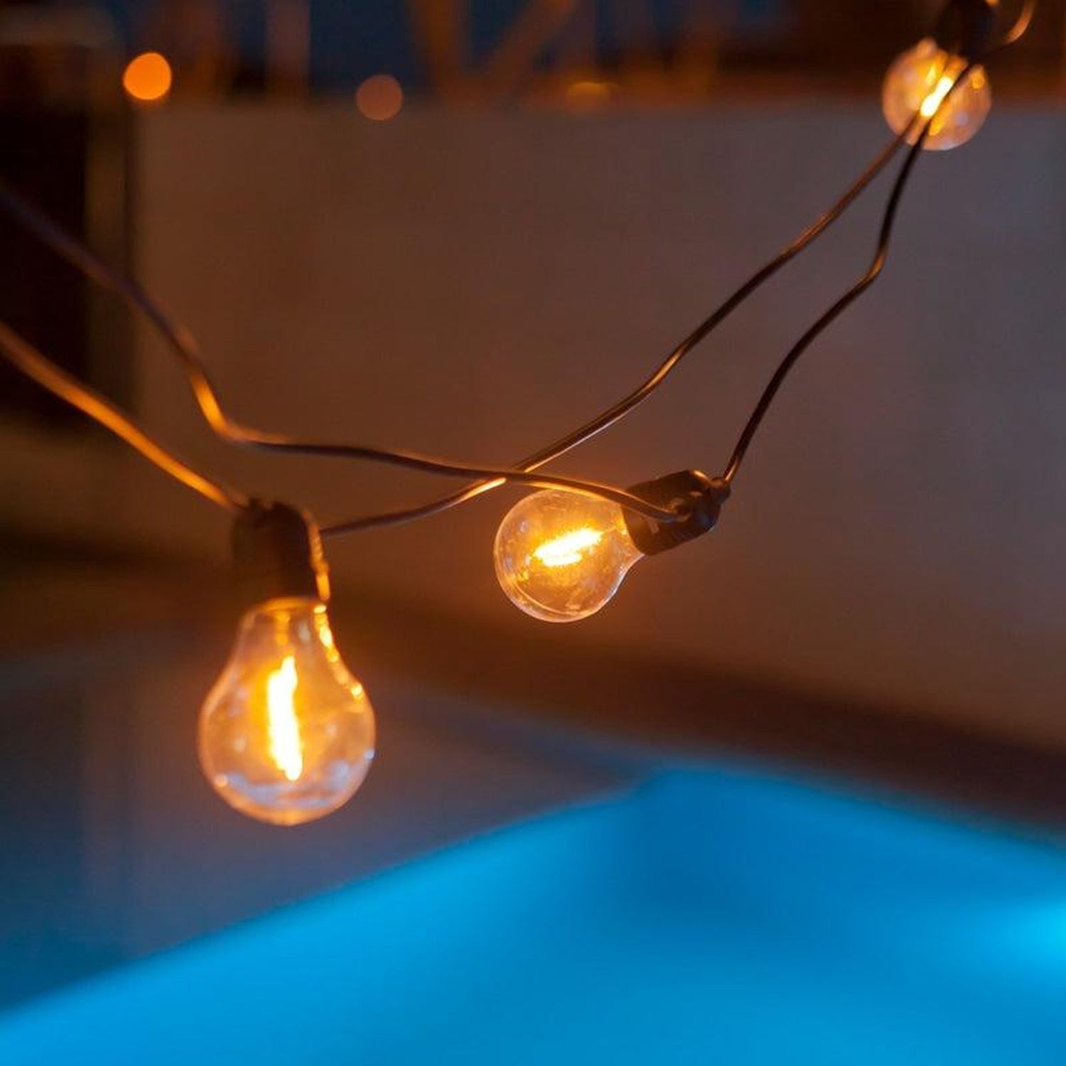 Guirlande lumineuse solaire extérieure LED 2700K Jute IP44 5m de long Licht