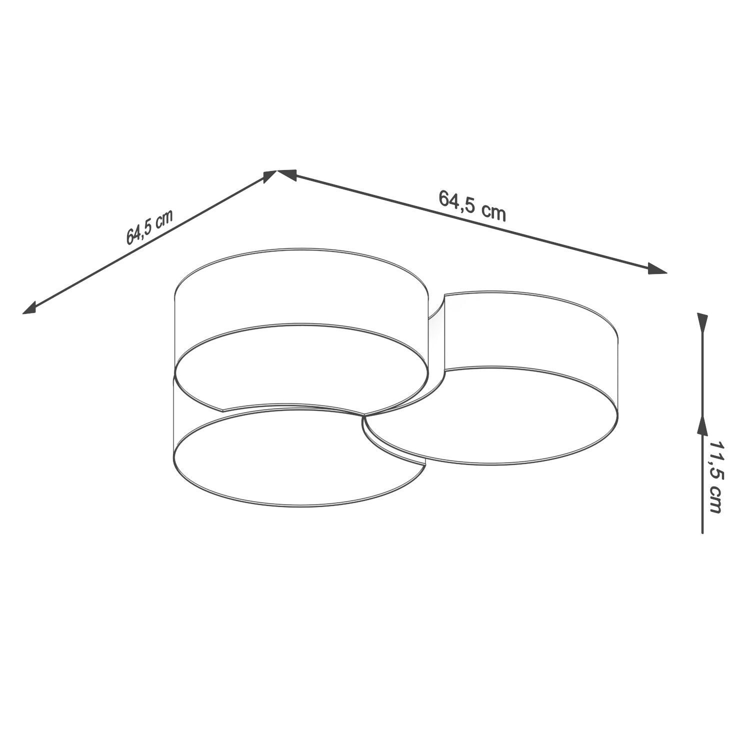 Plafonnier Blanc Moderne faible éblouissement 6x E27 décoratif