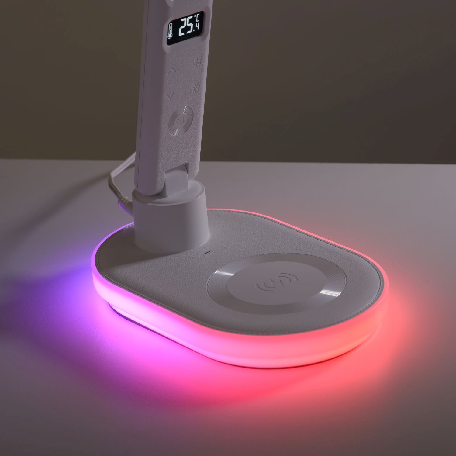Lampe de bureau à LED Écran Variateur Chargeur 54 cm
