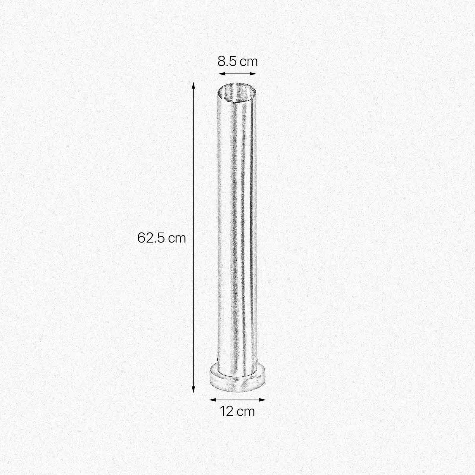Lampe de table laiton massif 62,5 cm de haut Ø 8,5 cm étroit E27