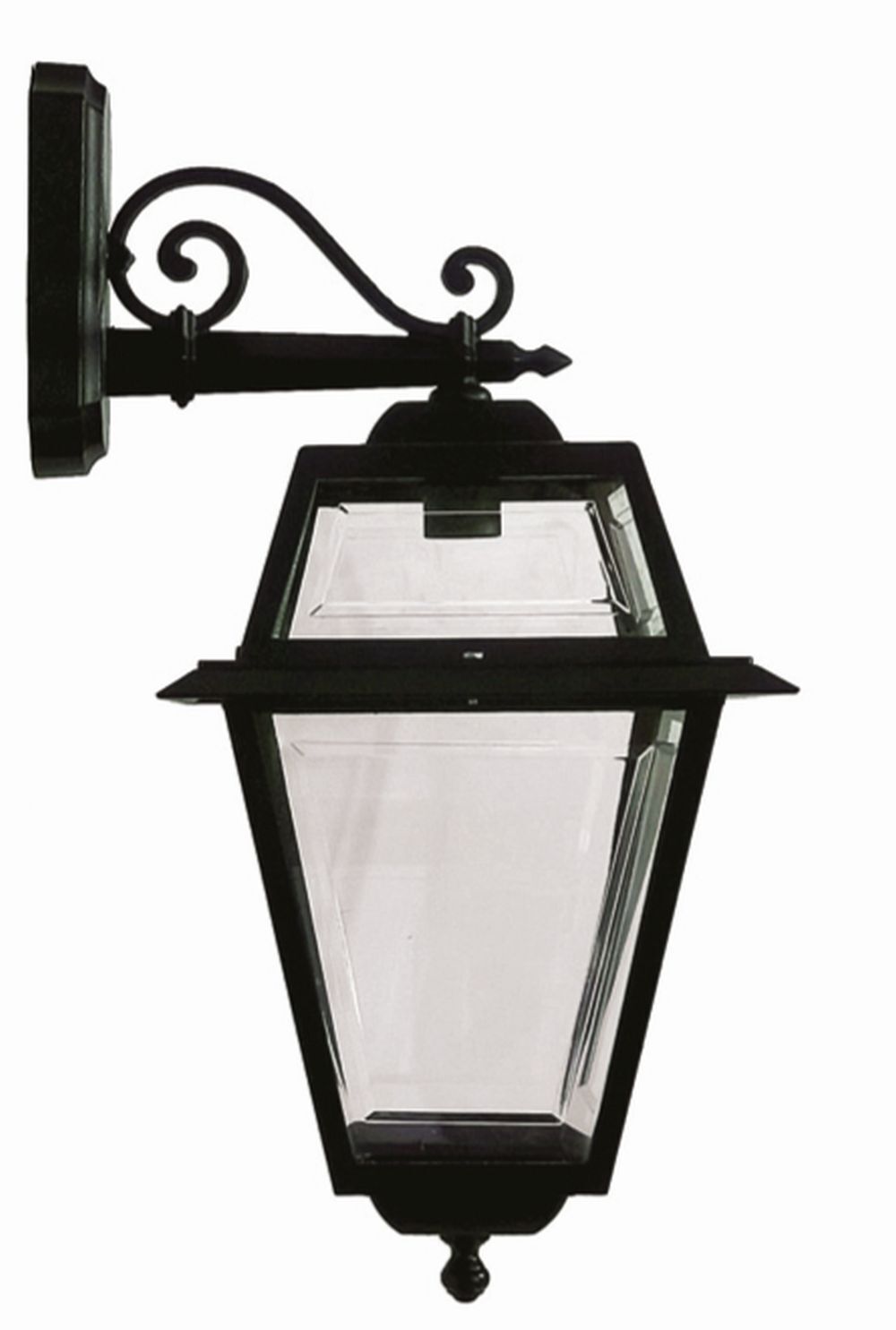 Lampe d'extérieur rustique noire IP44 E27 H:62cm grande