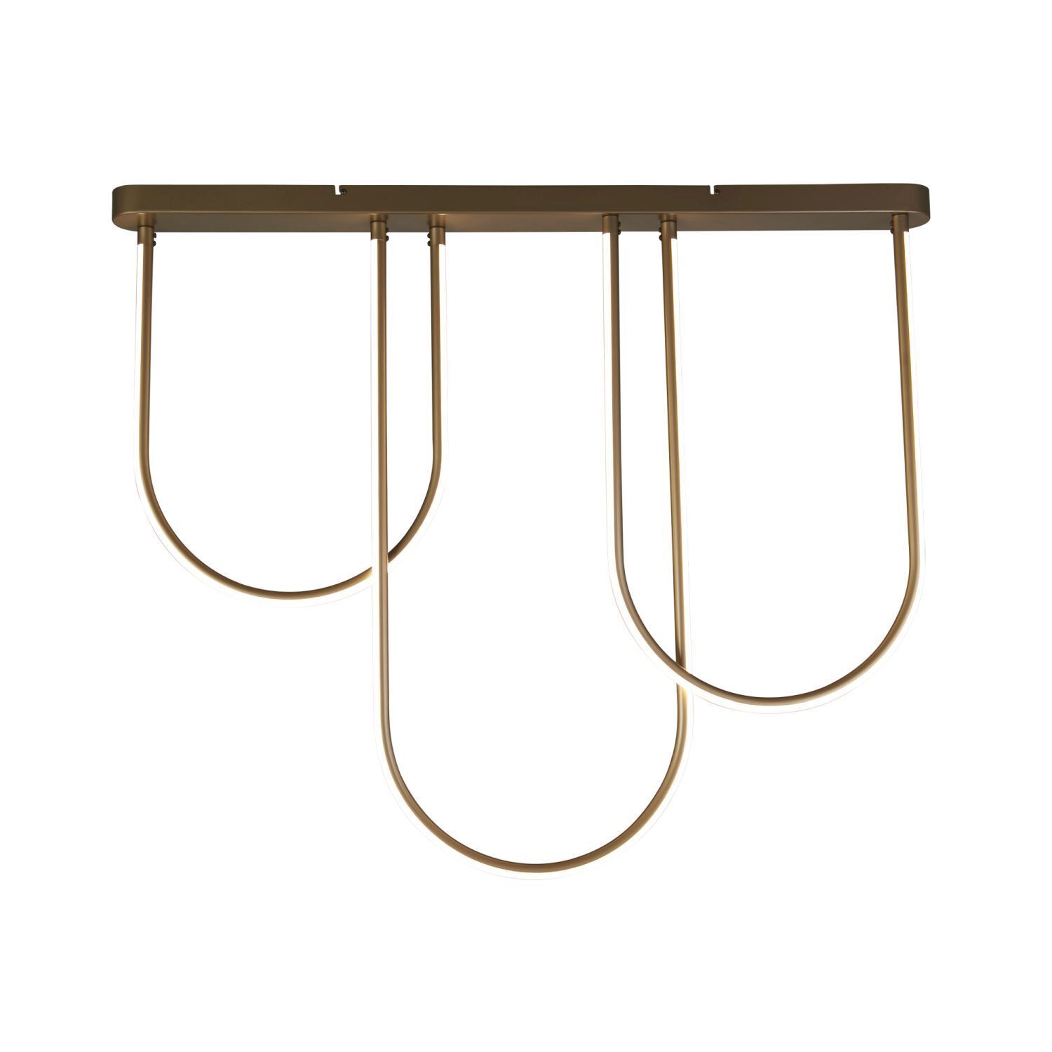 Plafonnier LED Métal Arcs Moderne 3000 K en bronze