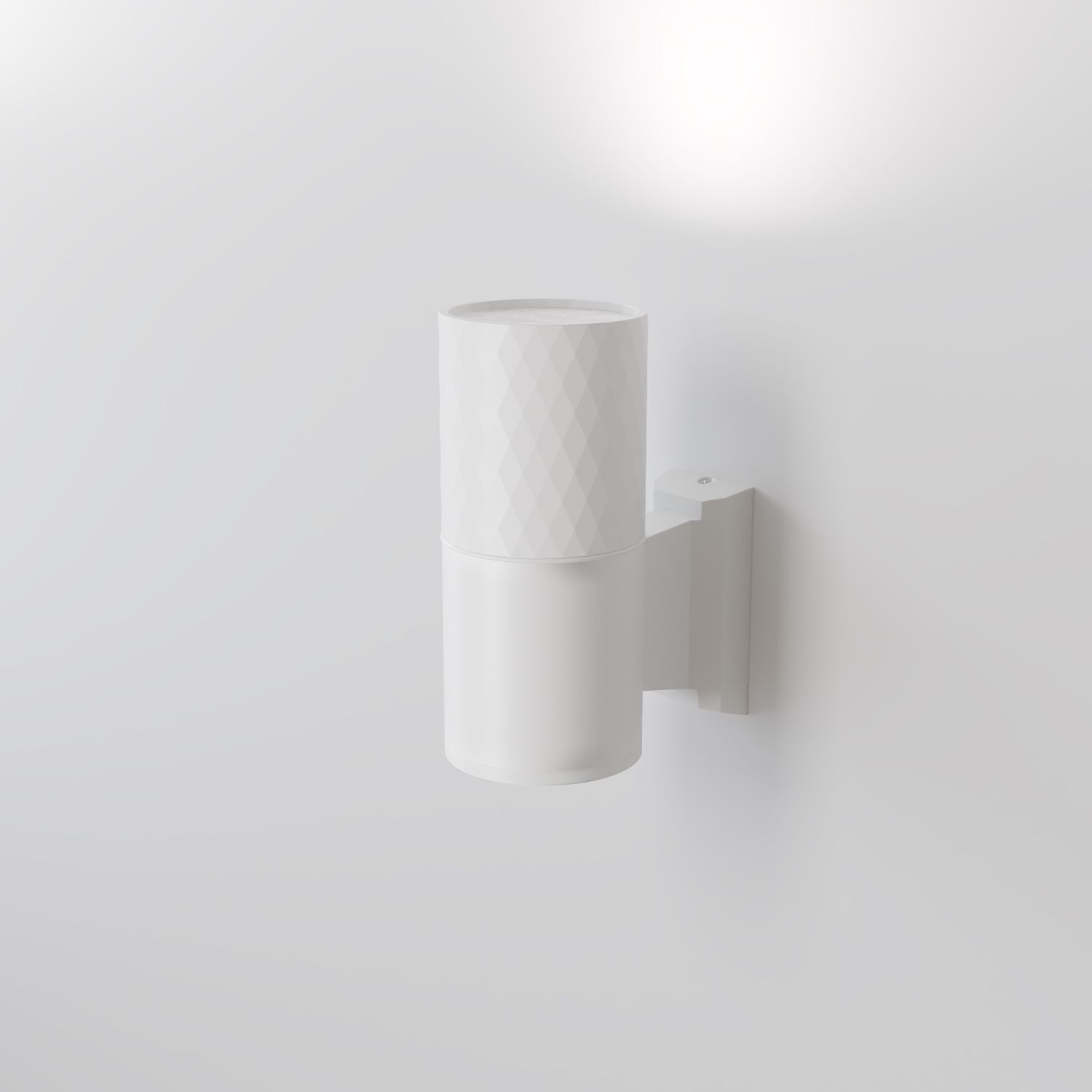 Lampe d'extérieur murale aluminium verre GU10 IP54 14,5 cm de haut