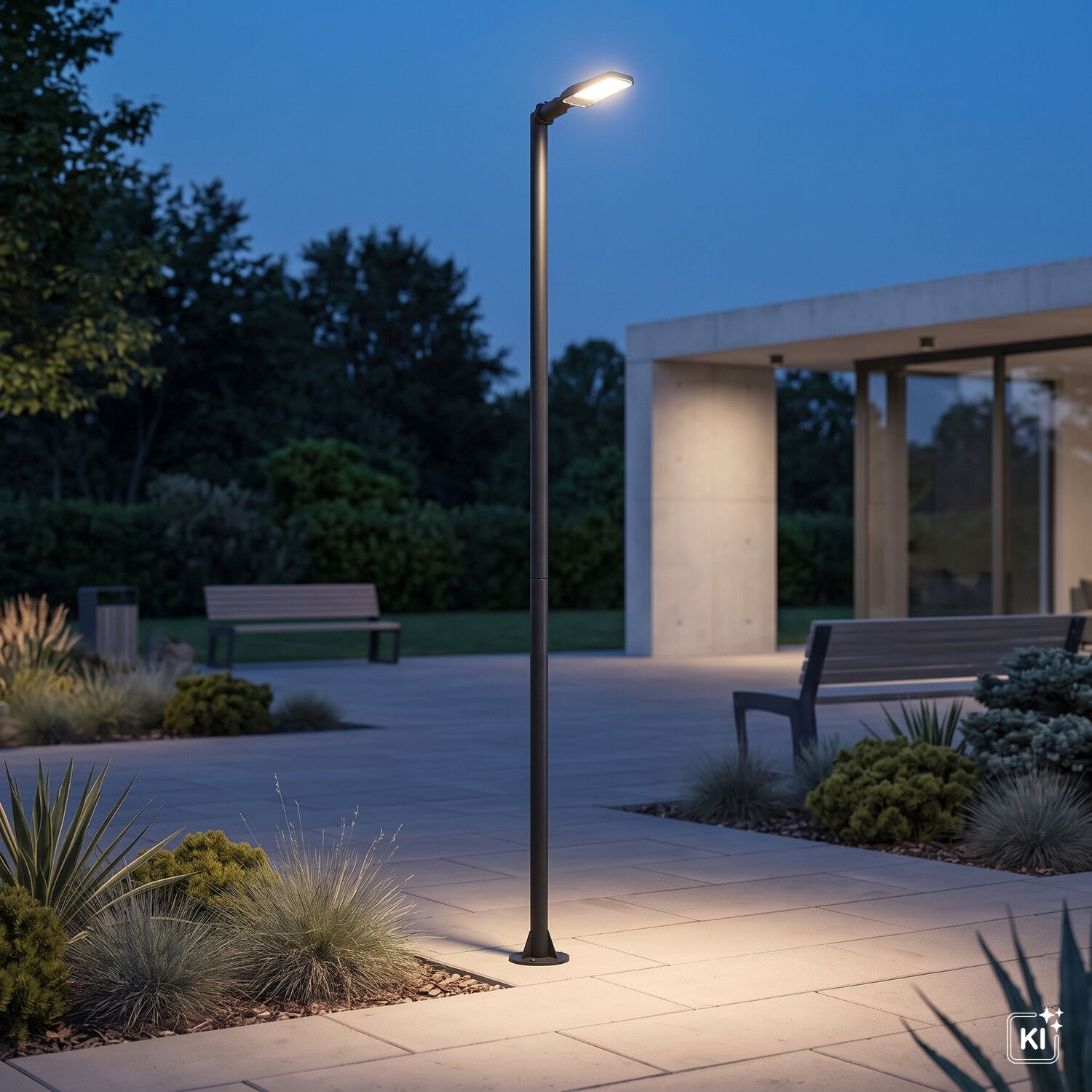 Straßenlampe, Gartenlampe, Außenbeleuchtung, LED-Lampe, Standleuchte