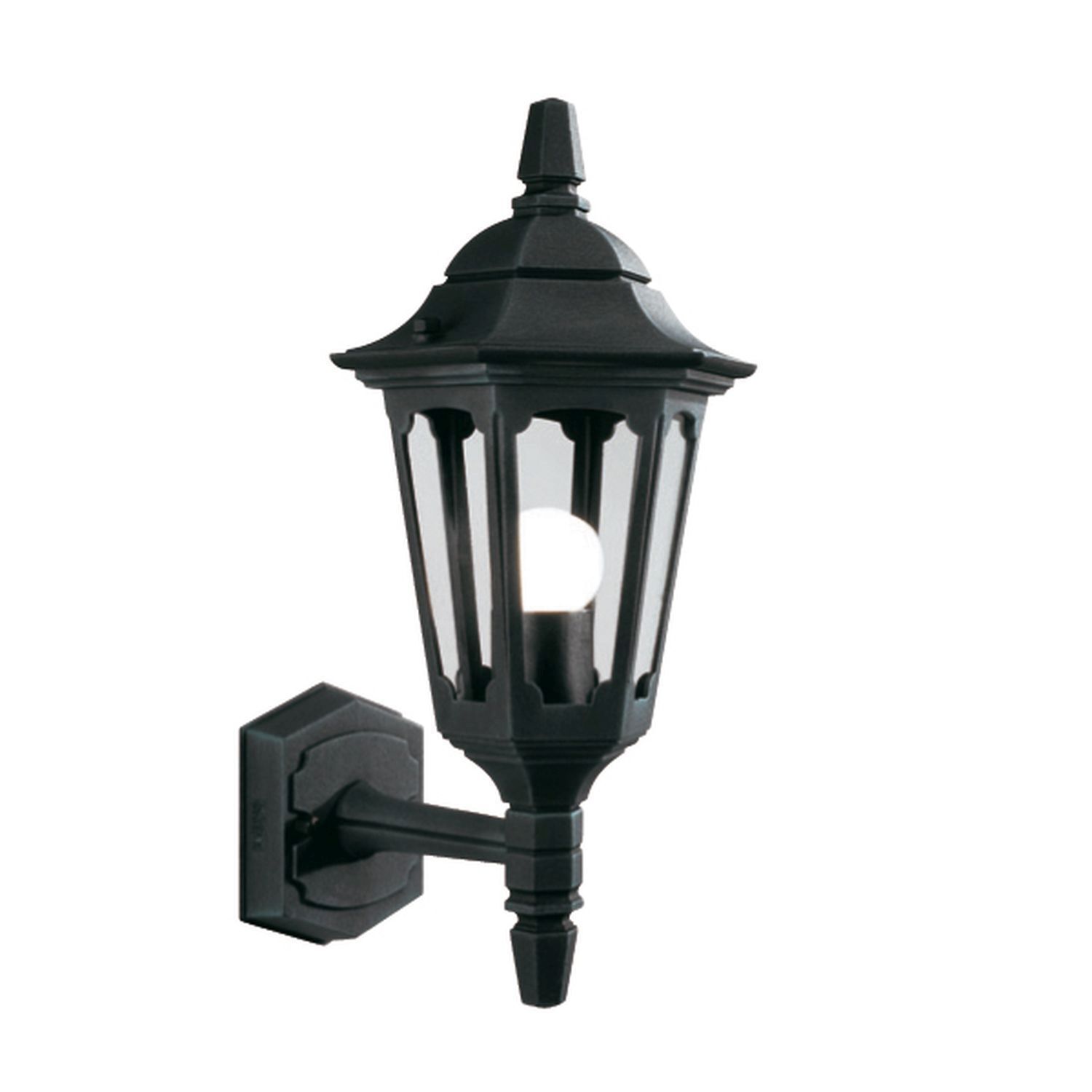 Applique murale noire aluminium IP43 Rustique extérieur