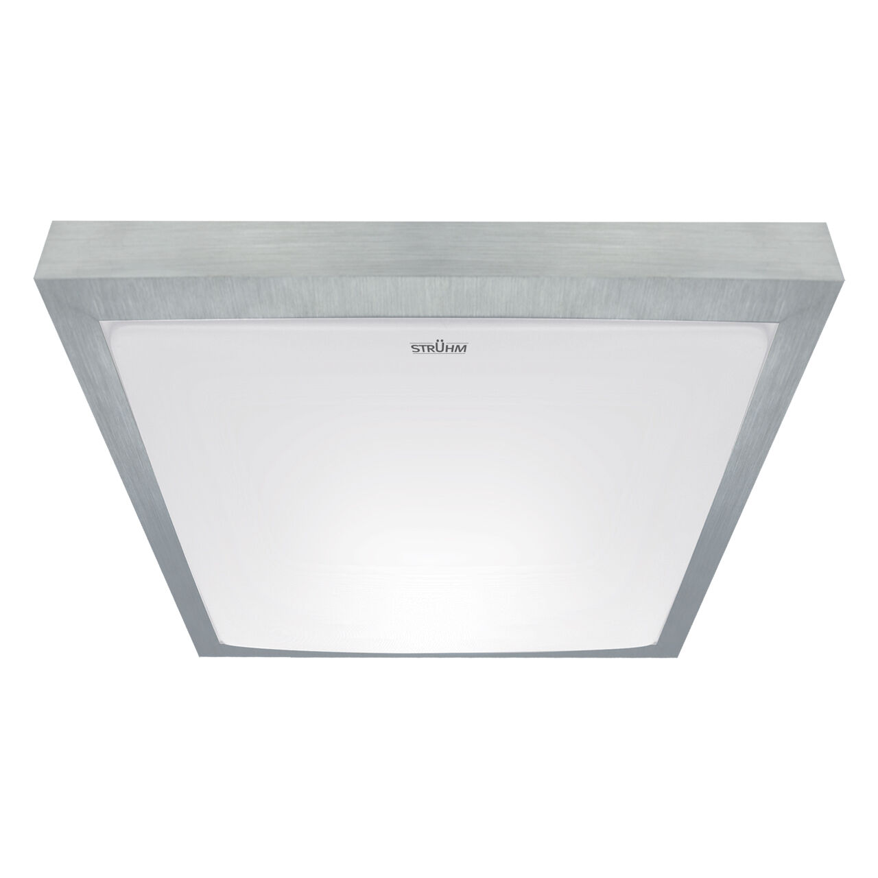 Lampe de plafonnier LED salle de bain L : 37 cm IP44 4000 K argent blanc