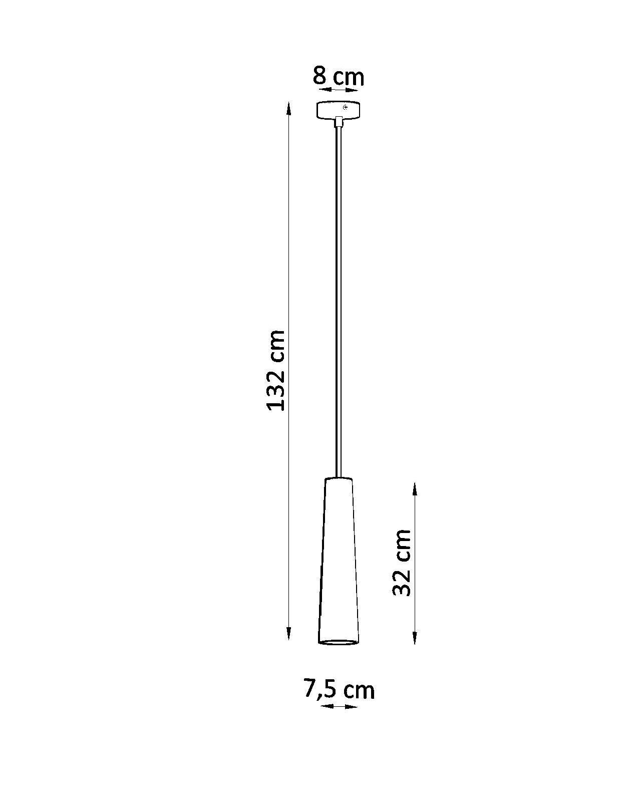 Suspension en céramique blanche à peindre Ø 7,5 cm étroit