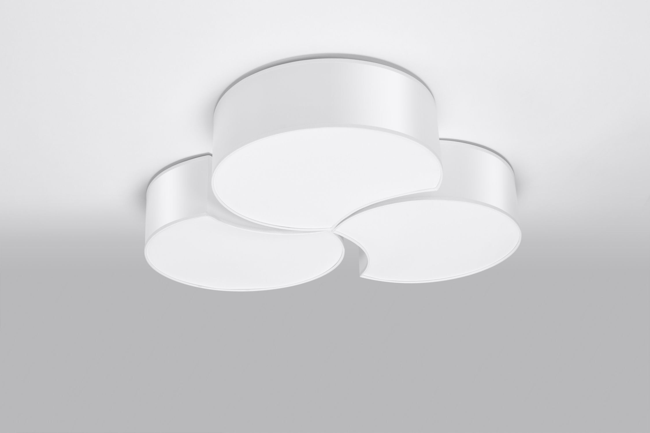 Plafonnier Blanc Moderne faible éblouissement 6x E27 décoratif