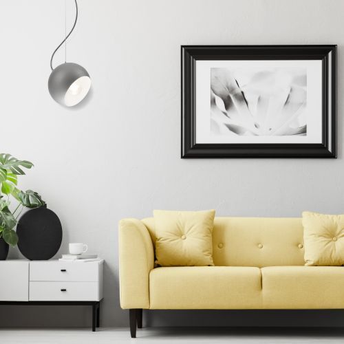 Argent blanc lampe suspendue en métal table à manger