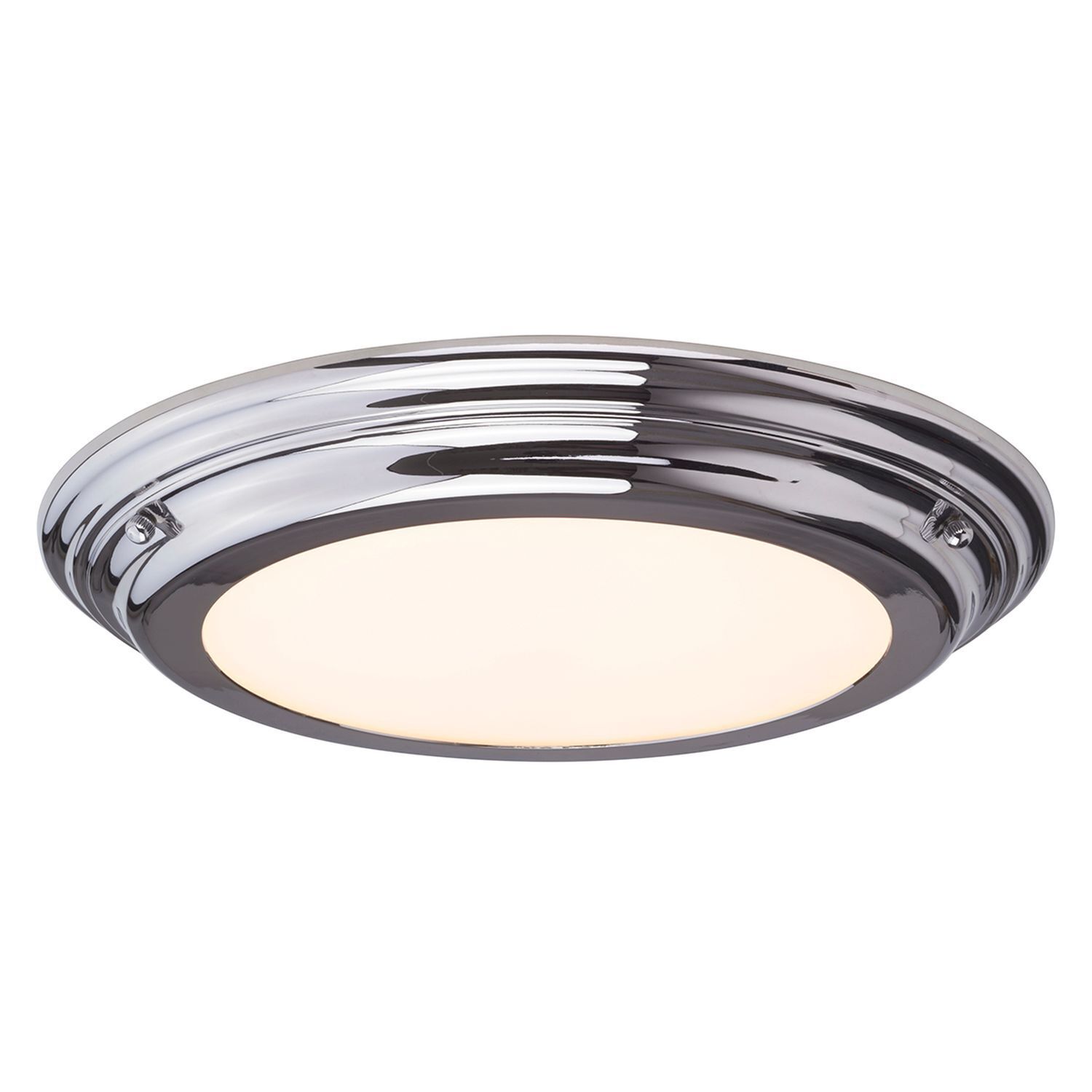 Salle de bain Plafonnier LED ANISA en chrome Ø36cm Lampe