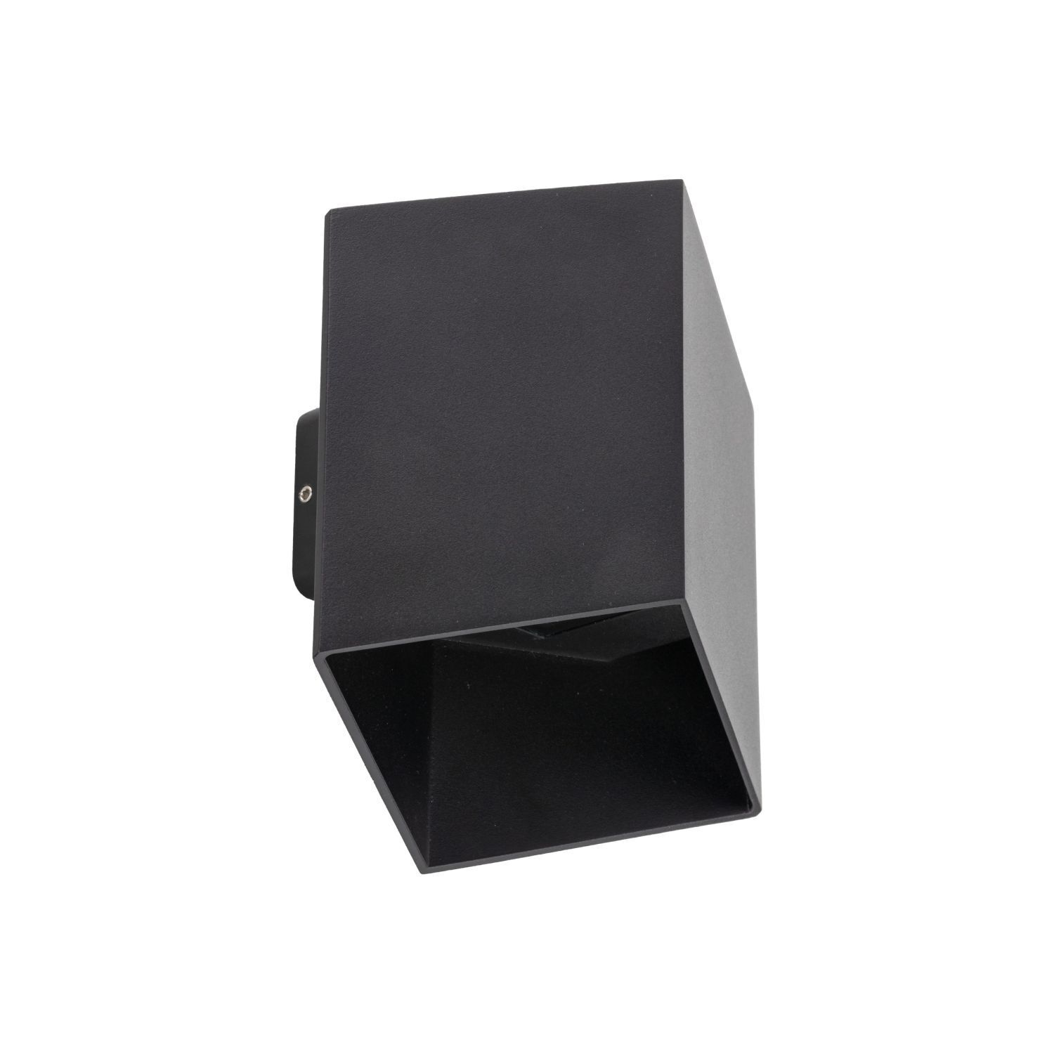 Lampe d'extérieur LED Mur Noir Métal IP54 3000 K Cube
