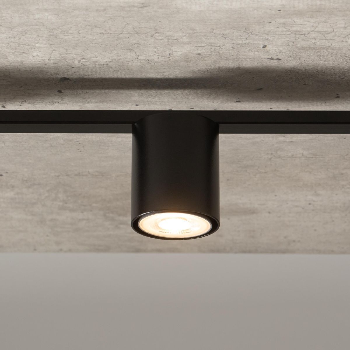 Plafonnier noir GU10 L:110 cm Multi-flamme Intemporel