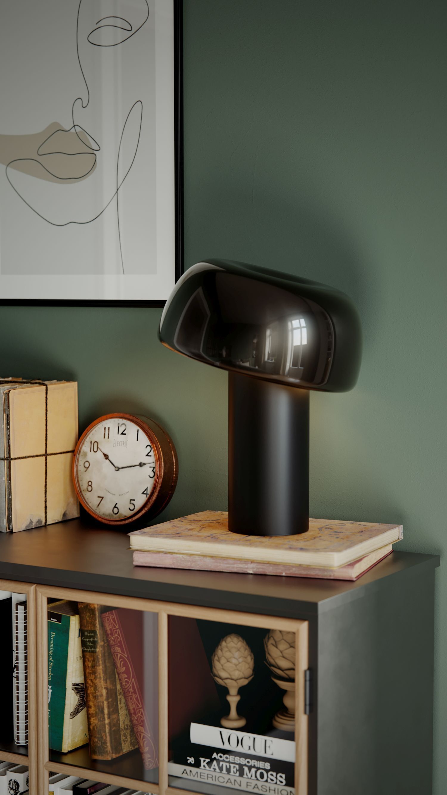 Lampe, Analoge Uhr, Uhr