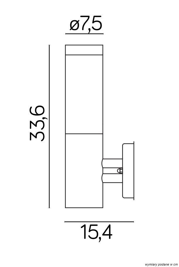 Applique extérieure noir acier inoxydable IP44 E27 BETULA