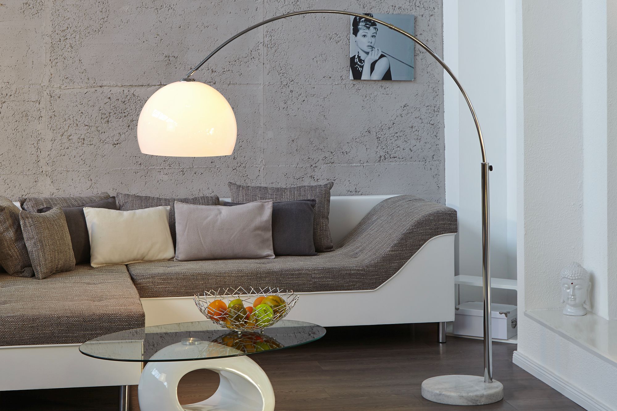 Lampe sur pied courbée Retro 175cm Lampe, Stehlampe