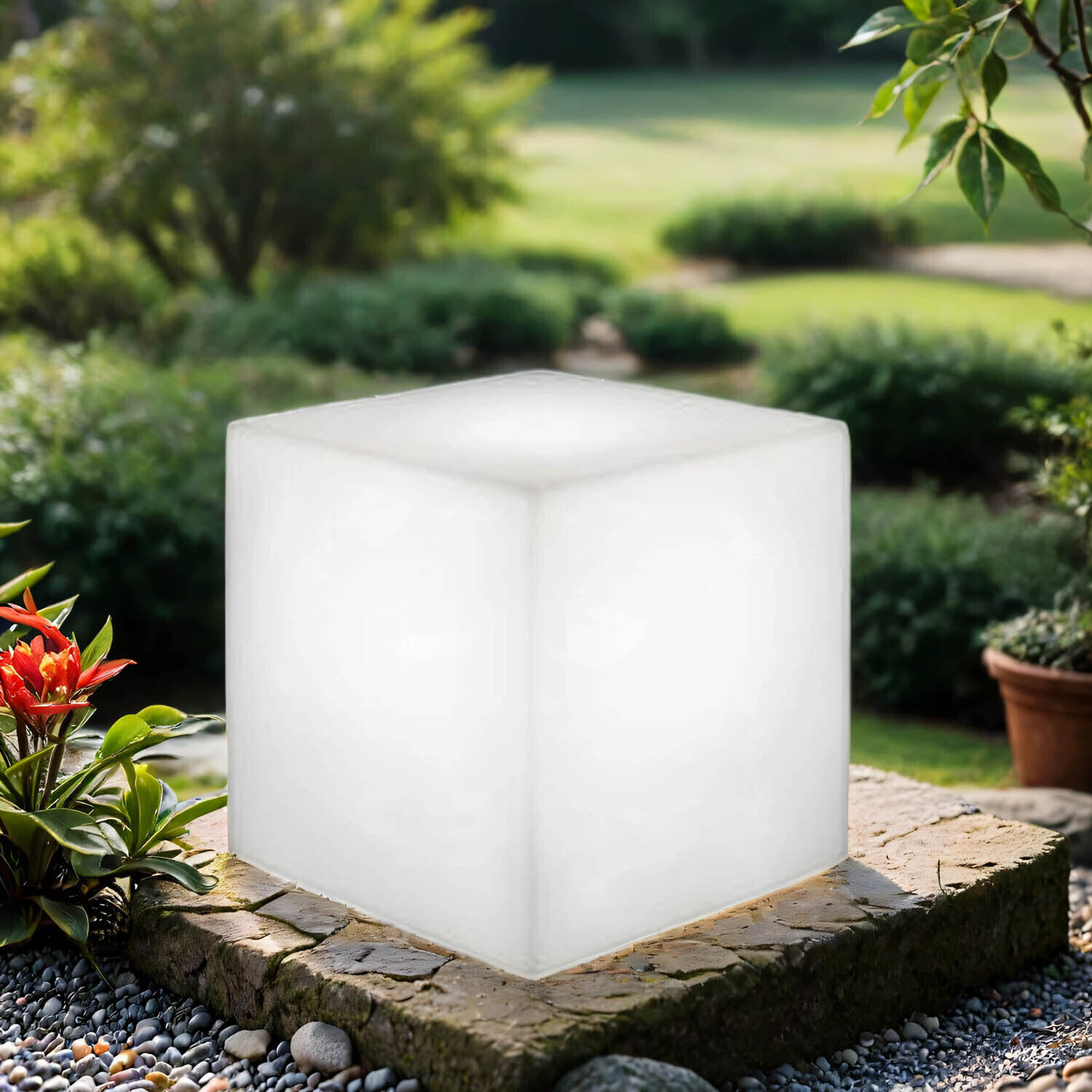 Lampe solaire d'extérieur LED RGBW Dimmer Télécommande L : 32cm IP65