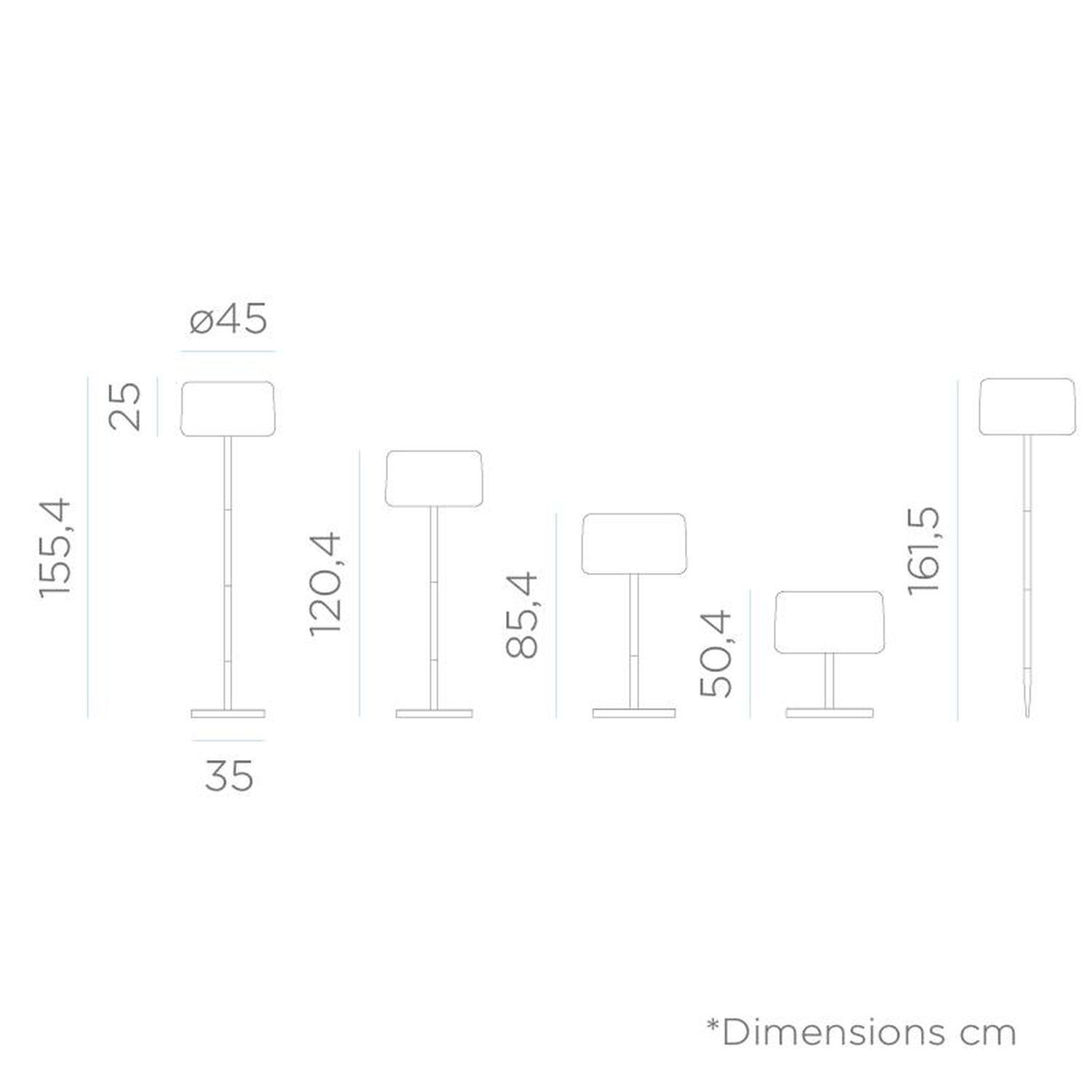 Lampadaire LED extérieur solaire changeant de couleur 155 cm dimmable Lampadaire LED extérieur solaire changeant de couleur 155 cm dimmable