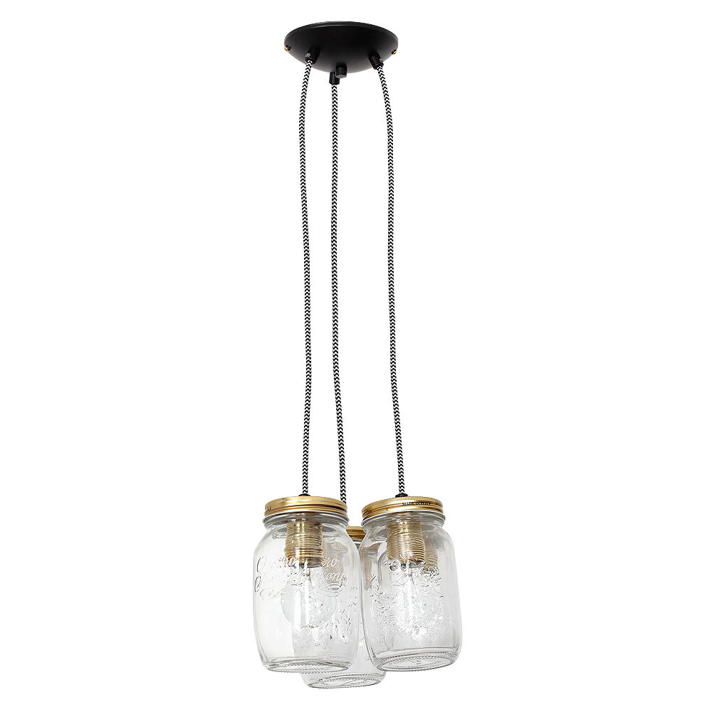 Lampe à suspendre JARS en laiton 3-flmg