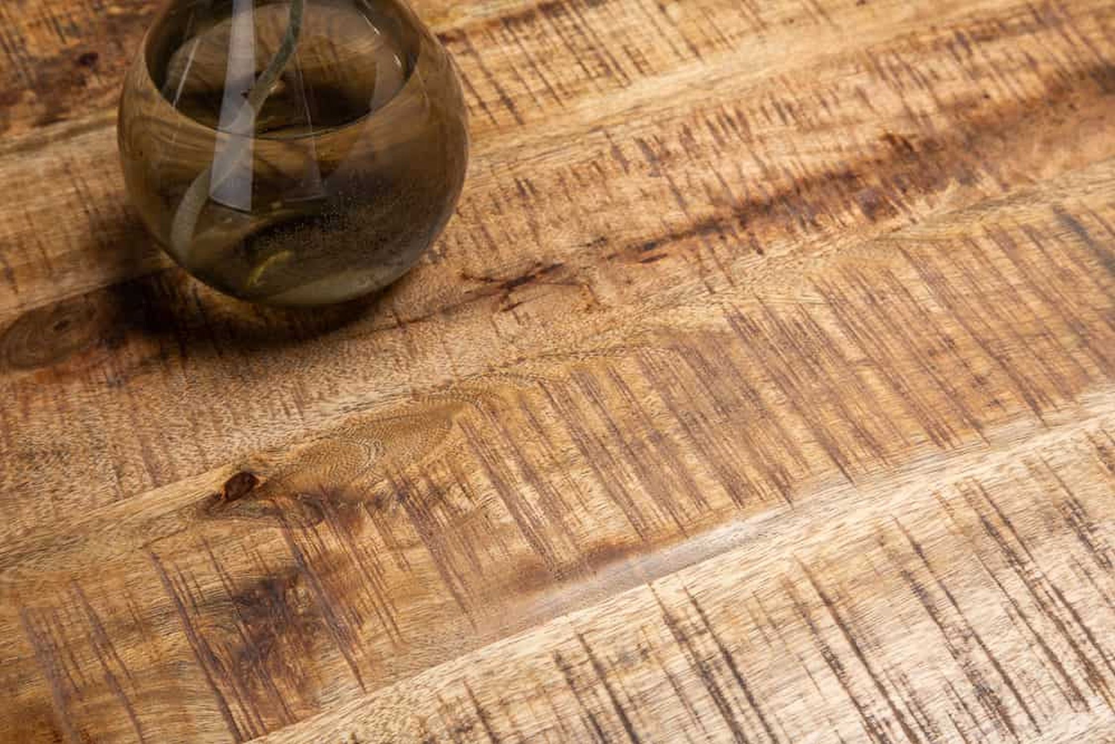 Table de salle à manger mangue bois métal 180 x 90 cm design industriel