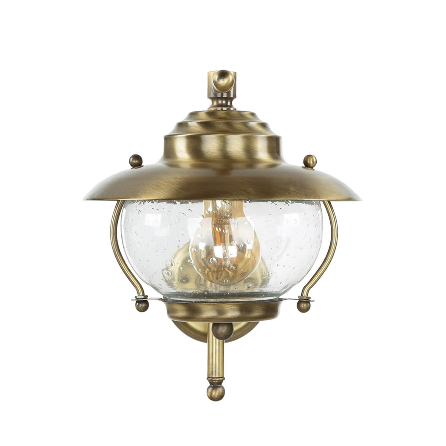 Lampe d'extérieur terrasse en laiton antique PYRGOS