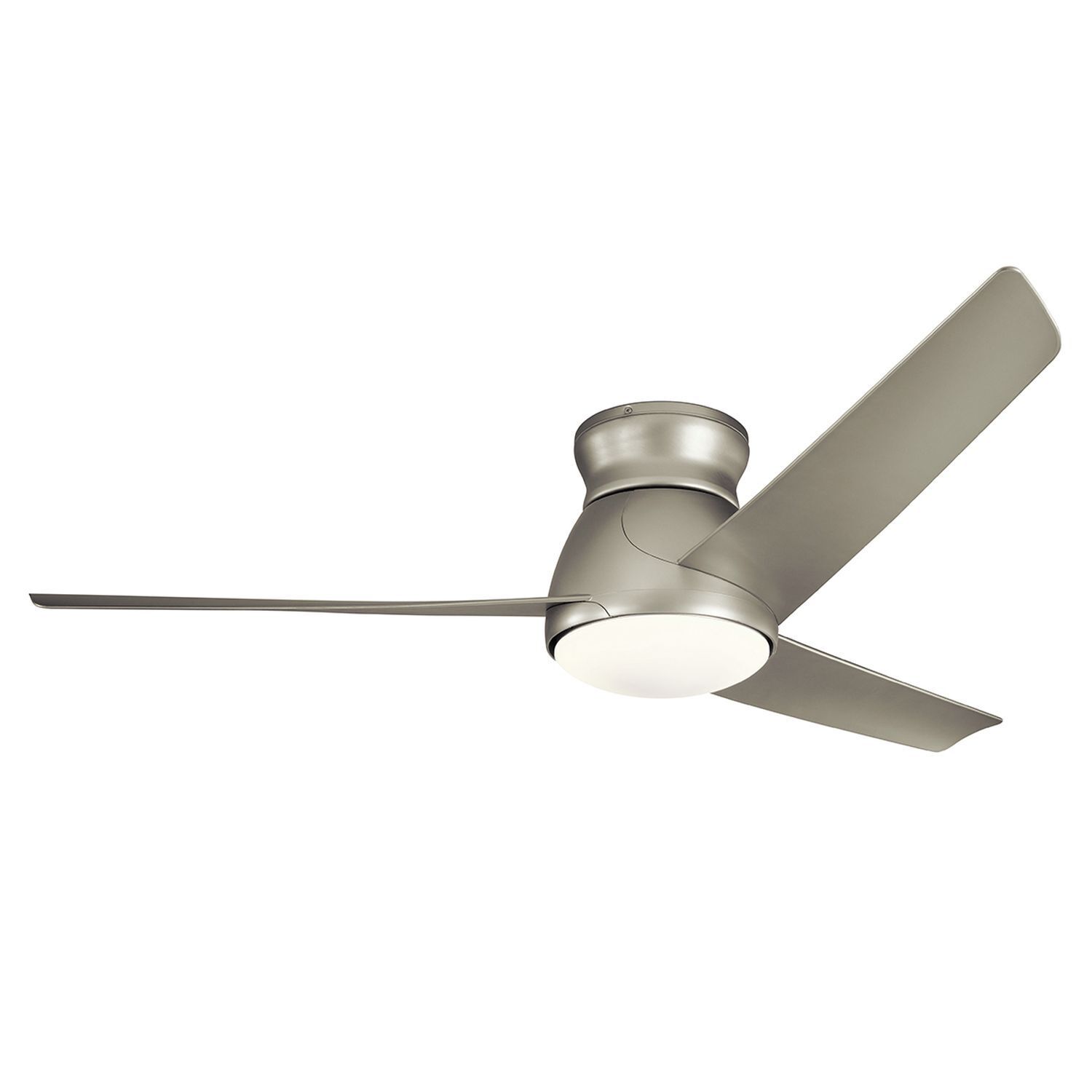 Deckenventilator, metallische Oberfläche, drei-blatt, Deckenmontage, LED-Licht