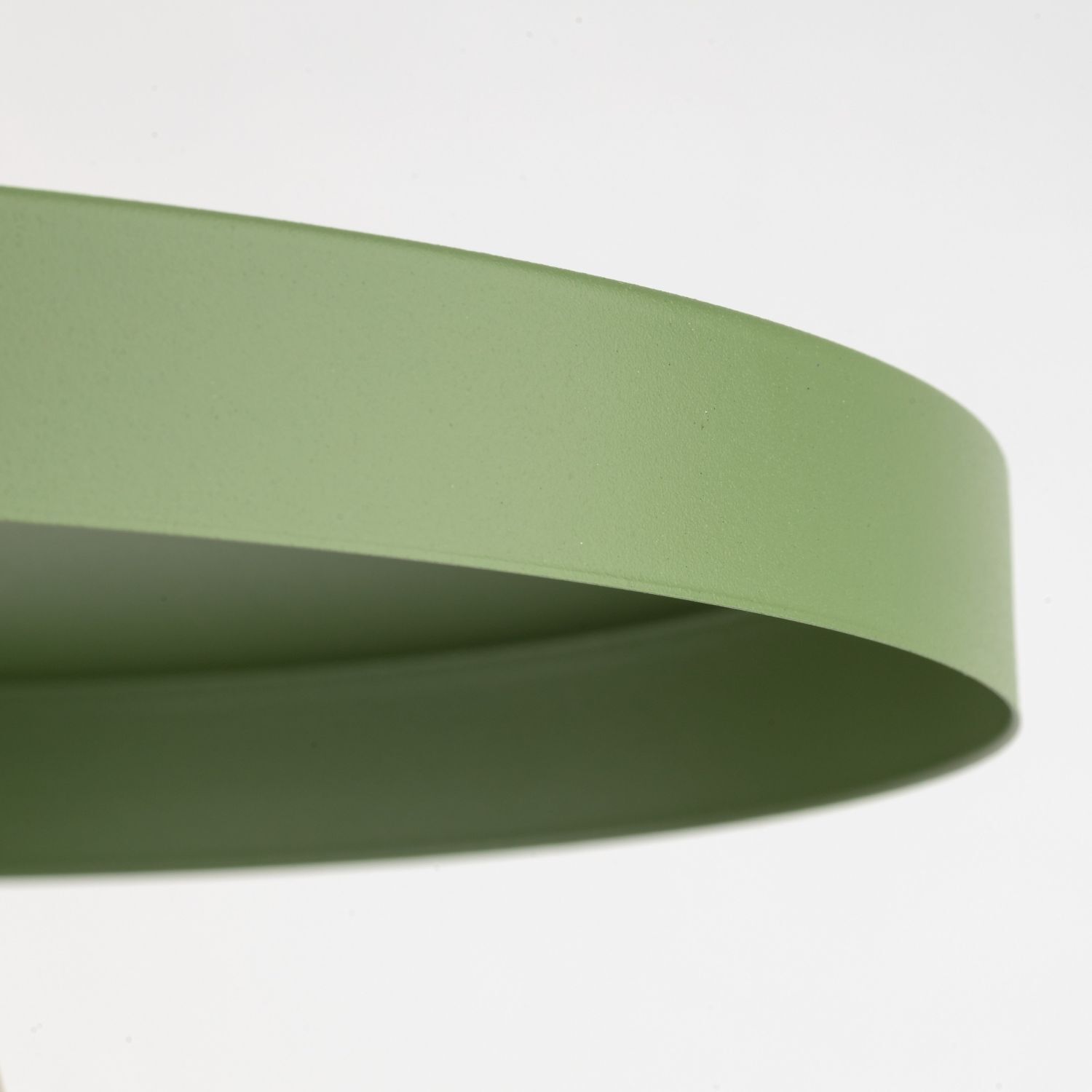 Suspension verte E27 Ø30 cm ronde Vintage métal