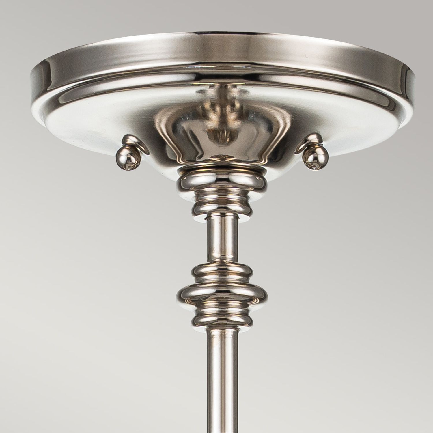 Lampe de plafonnier métal verre Ø 25,4 cm H : max. 1,4 m réglable