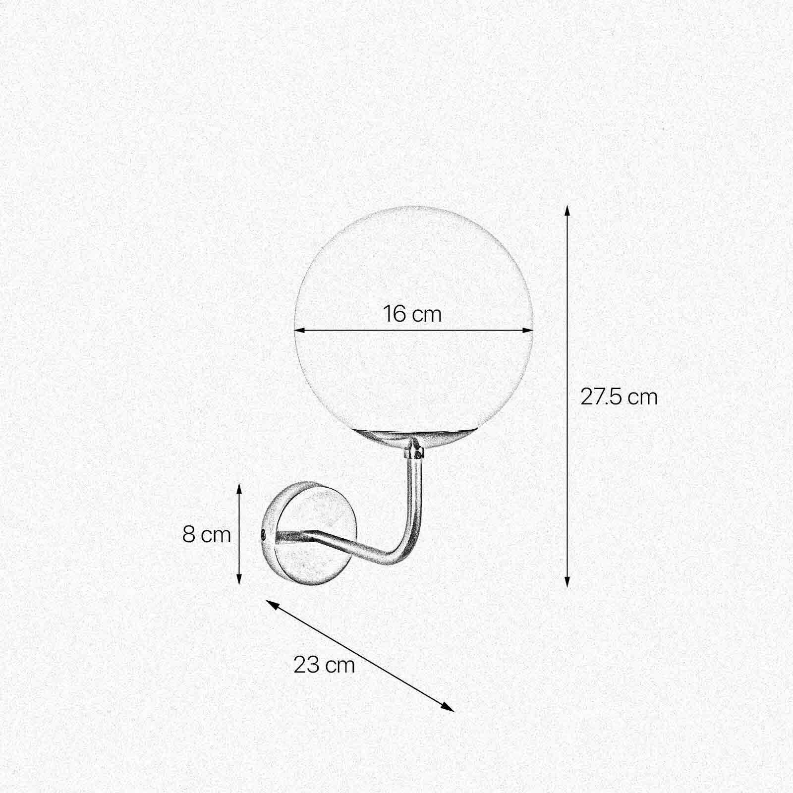 Lampe de salle de bain murale en bronze clair blanc E14 laiton verre