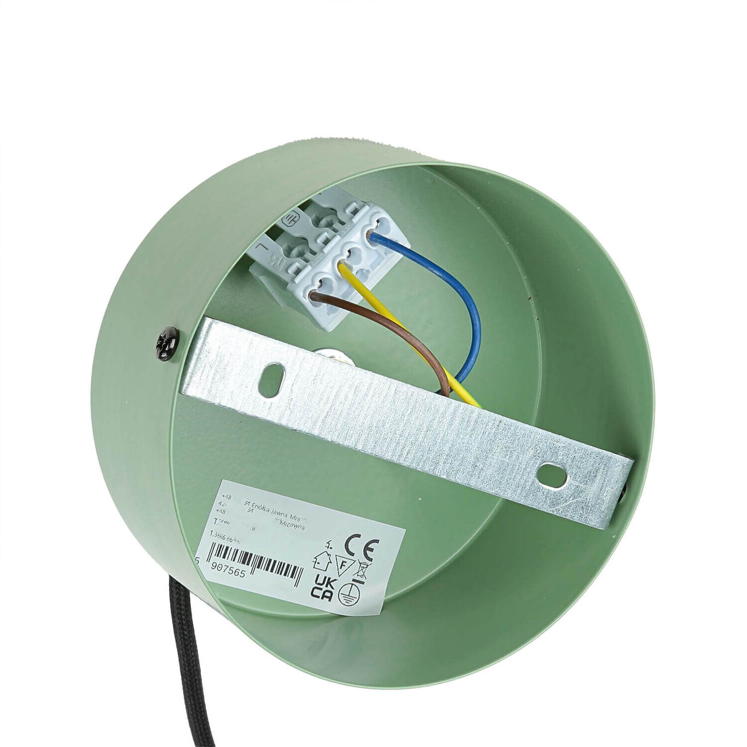 Lampe à suspendre métal ronde Ø36cm vert cuisine table à manger