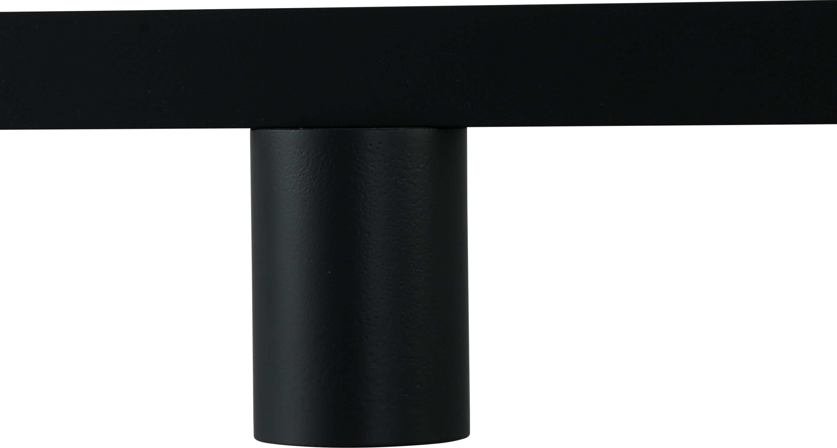 Lampe à suspendre métal noir 5 flammes 130 cm de long