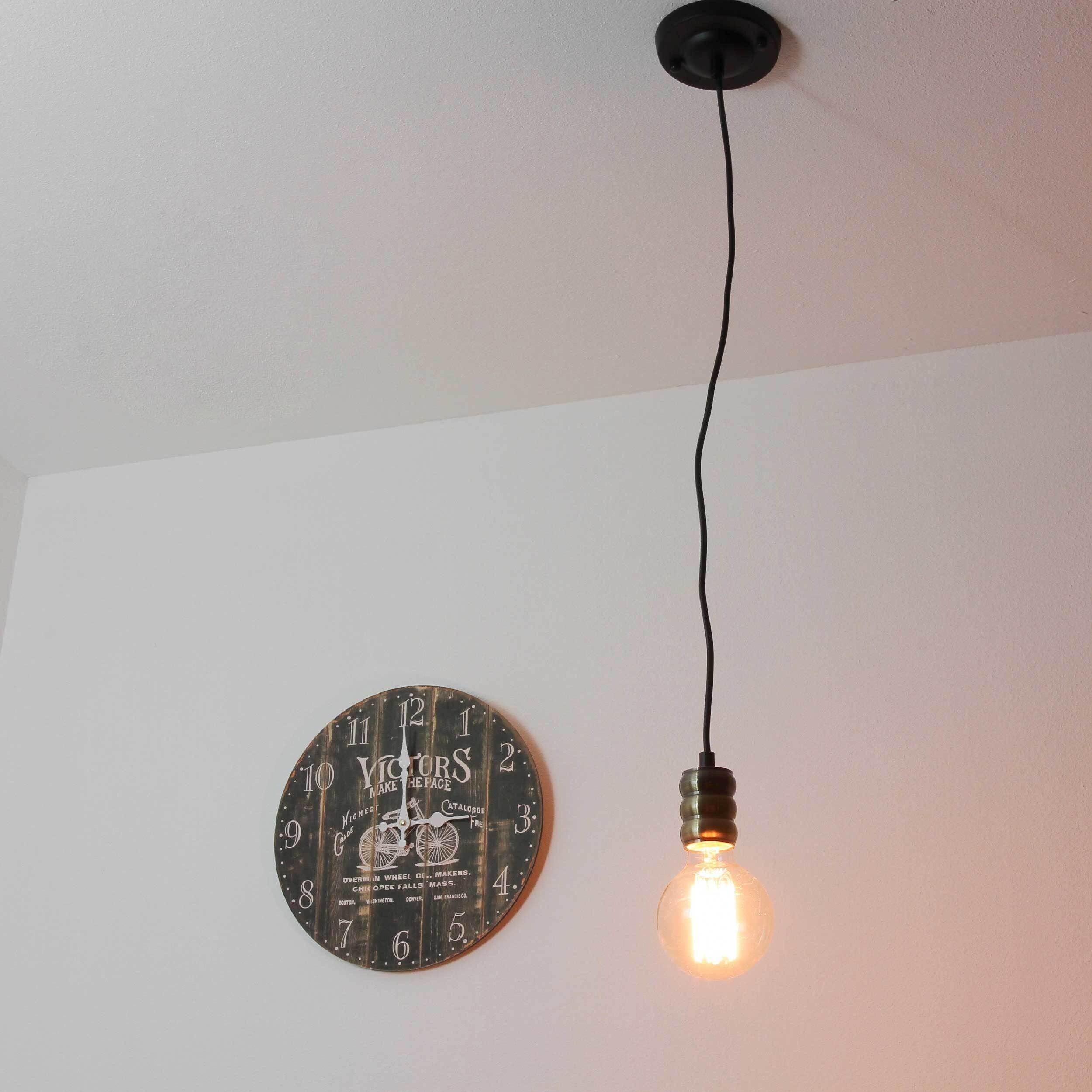 Lampe à suspendre réglable Vintage E27 en bronze Licht, Leuchte