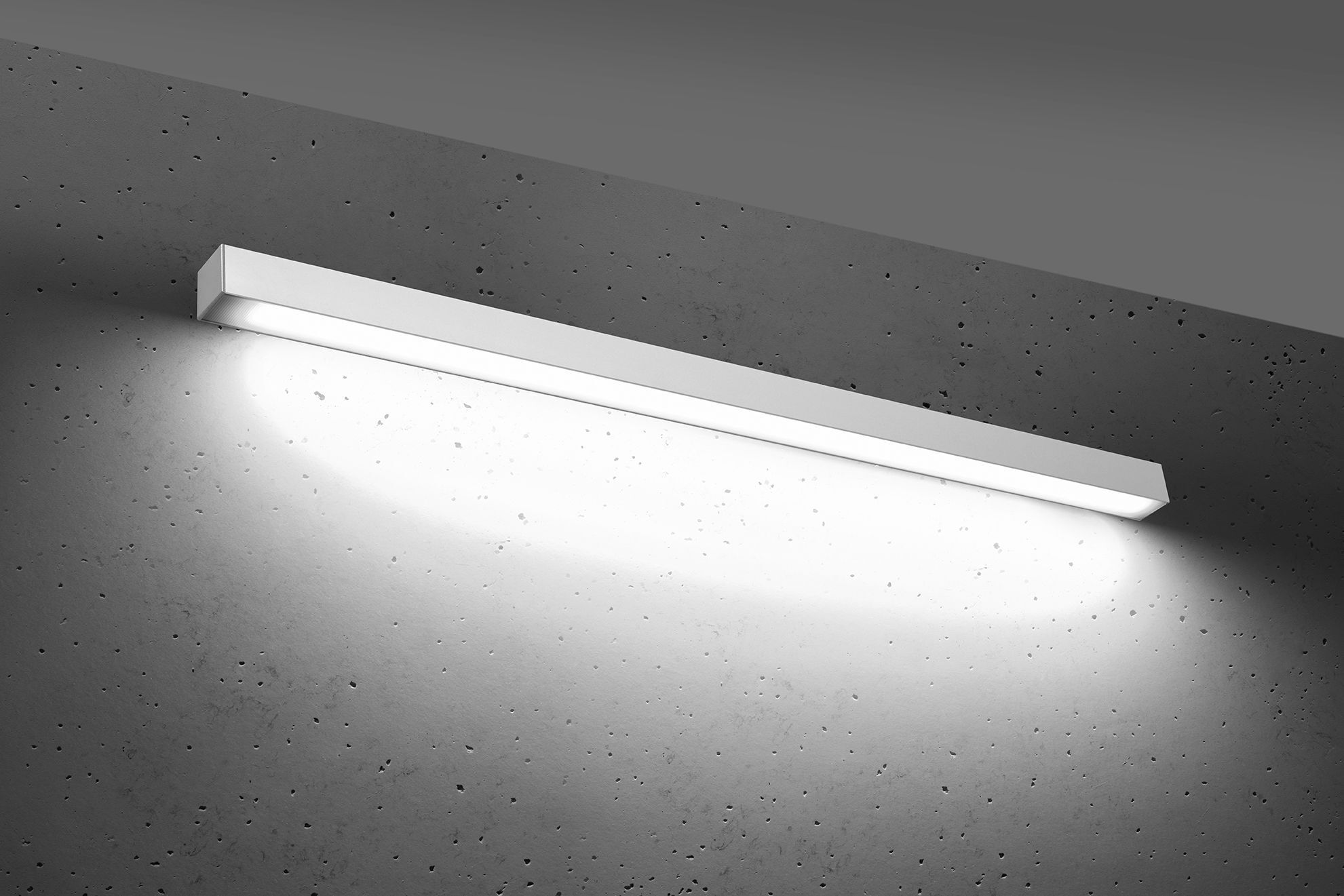 Applique murale LED Blanc 118 cm de long 4000 K Downlight