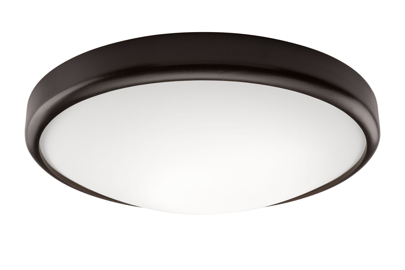 Plafonnier LED moderne salon brun rond