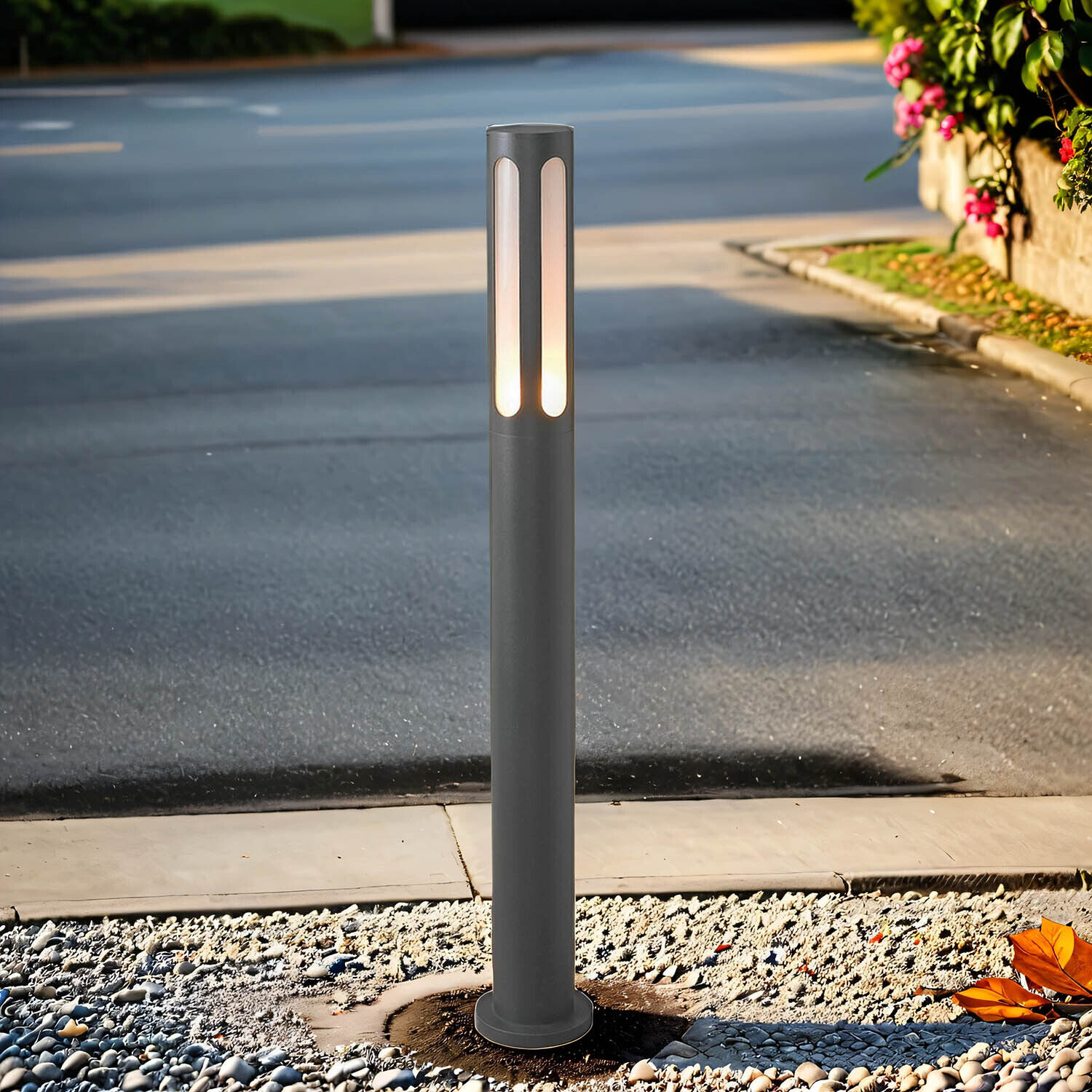 Borne d'éclairage IP42 E27 100 cm de haut en noir