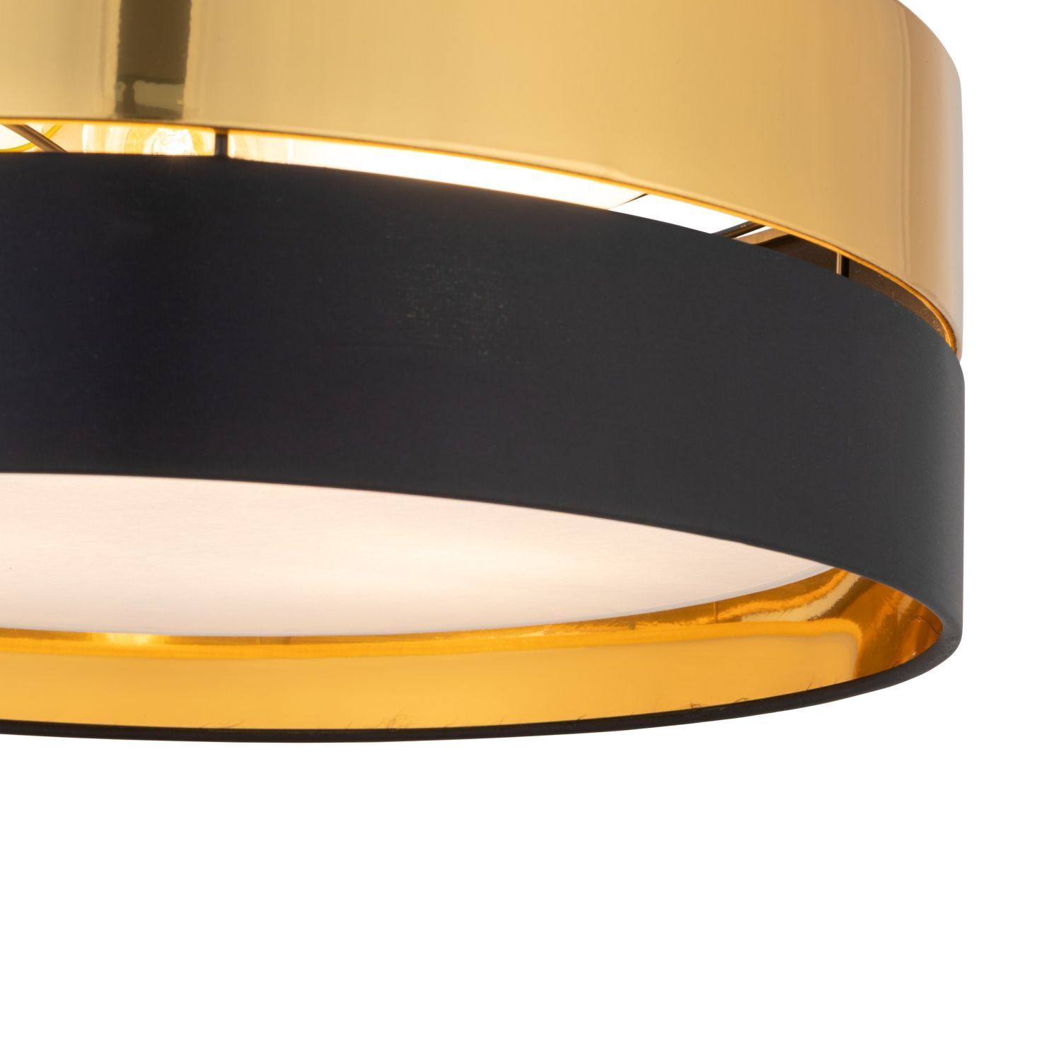 deckenleuchte, lampe, gold, schwarz
