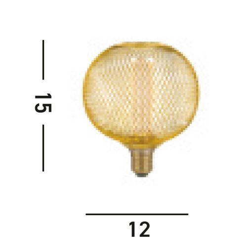 Ampoule décorative LED en or E27 1800 K 120 lm dimmable - LM175