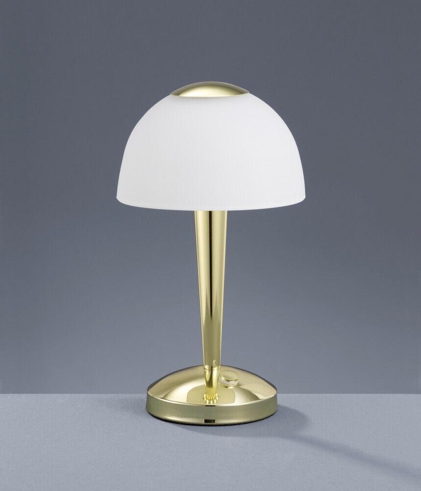 Lampe de table ronde moderne LED Lampe de table en laiton