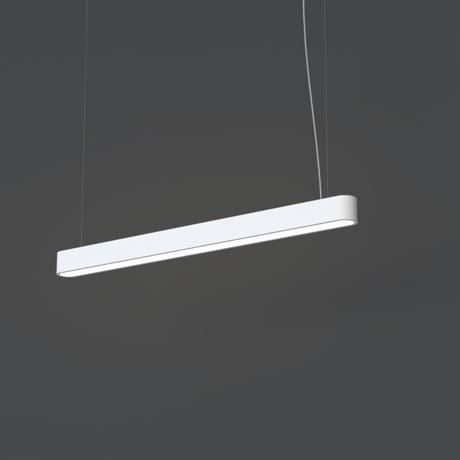 Suspension Blanc 3000 K 2300 lm T8 LED allongée 95 cm