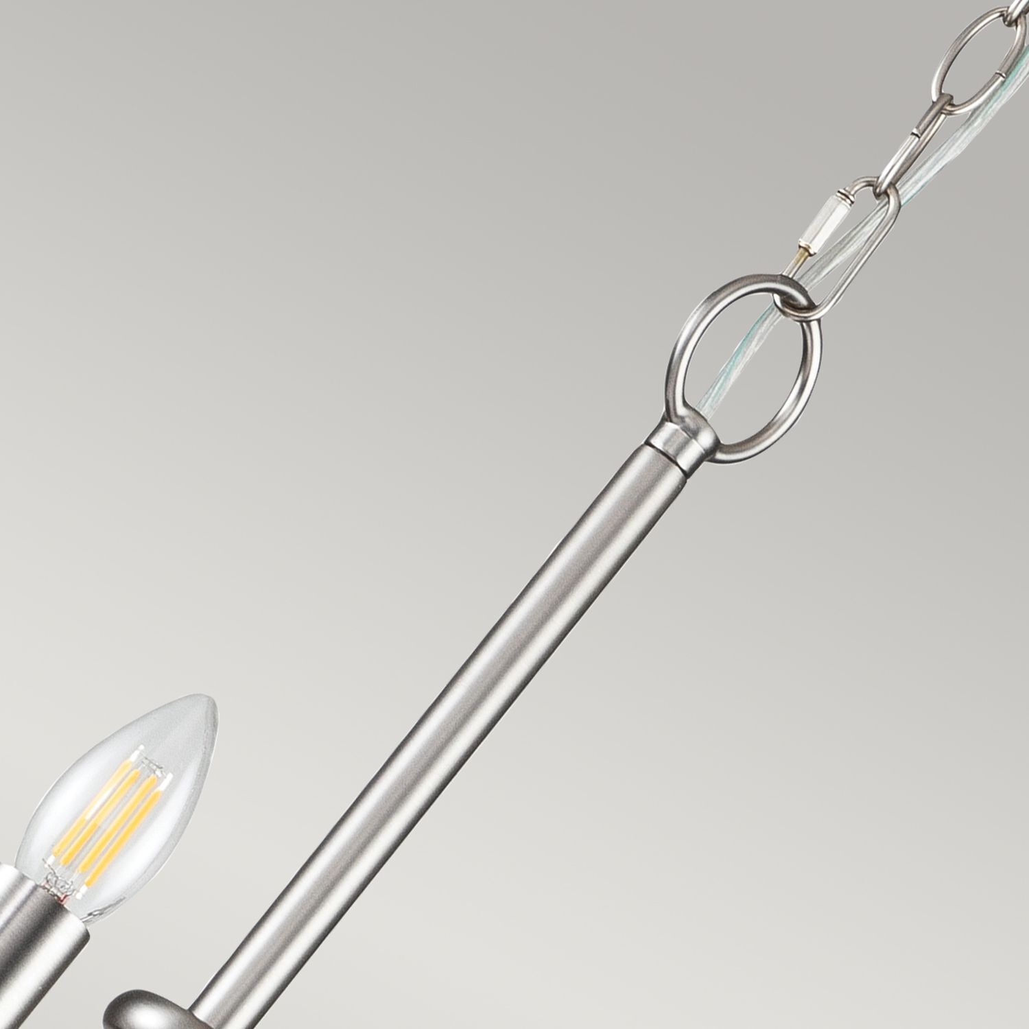 Lustre métal L : 88,2 cm H : max. 205,4 cm 12x E14 Lampe, Kronleuchter