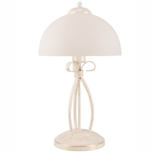 Lampe de table Blanc 43cm Métal rond Rustique LIRLIN