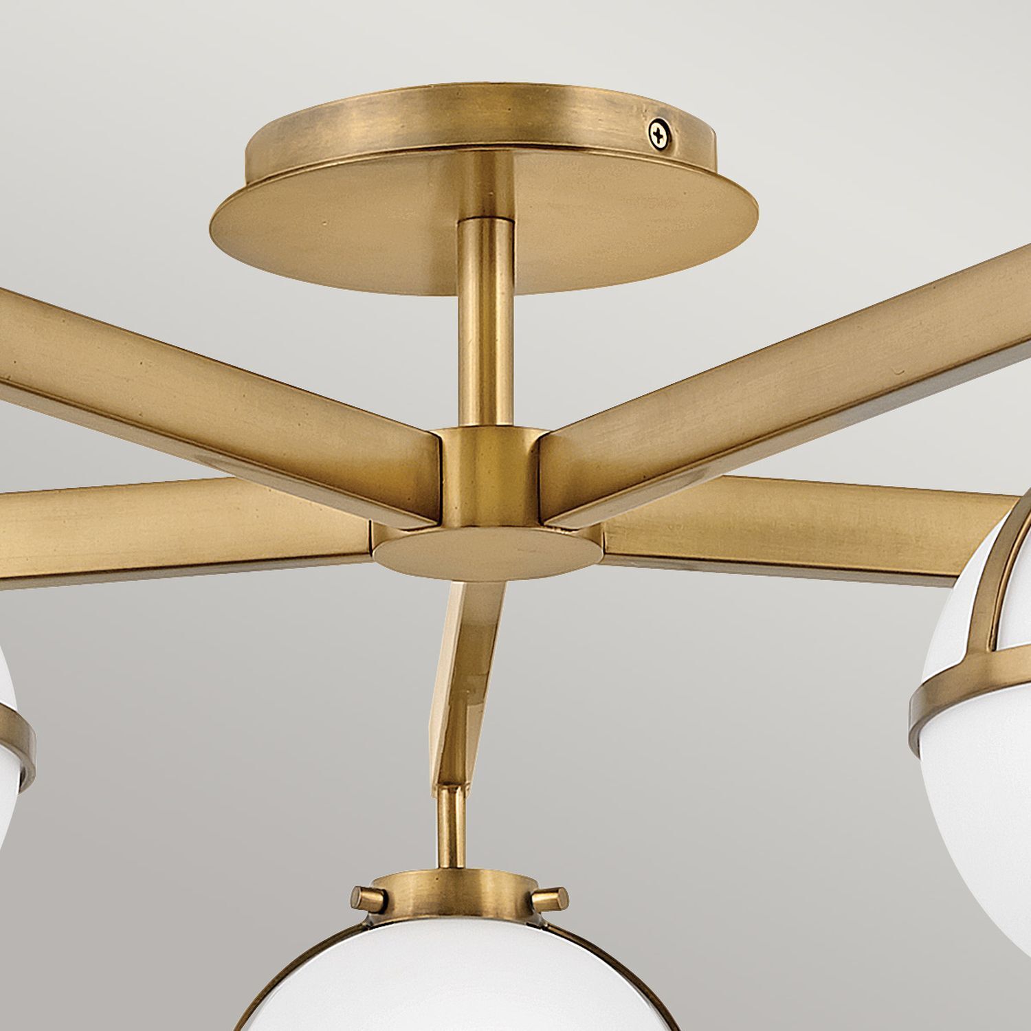 Deckenleuchte Badezimmer IP44 81,3 cm breit Messing Antik Weiß de, gold, deckengleiter, lampenschirm, handgeschmiedet