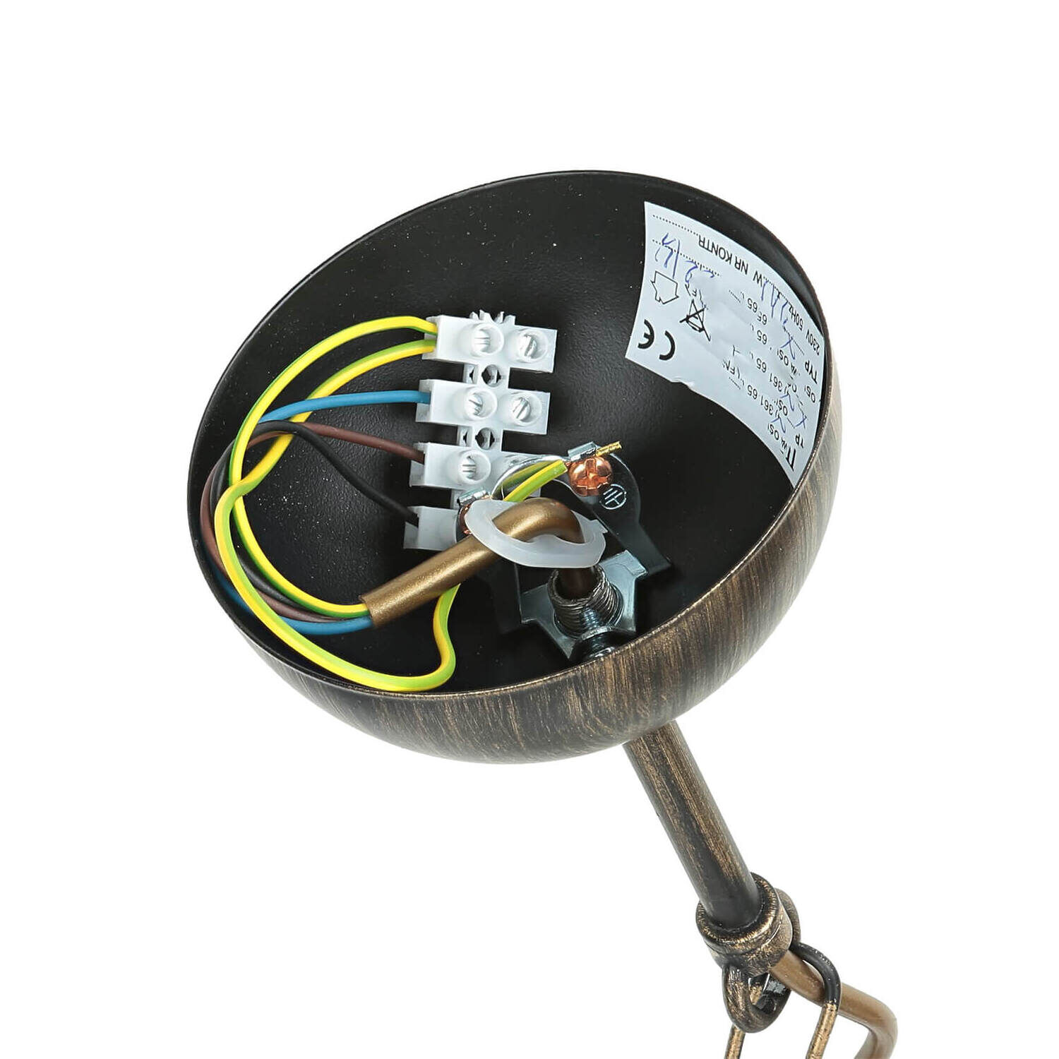 Suspension en brun antique L:74cm Lampe de table à manger