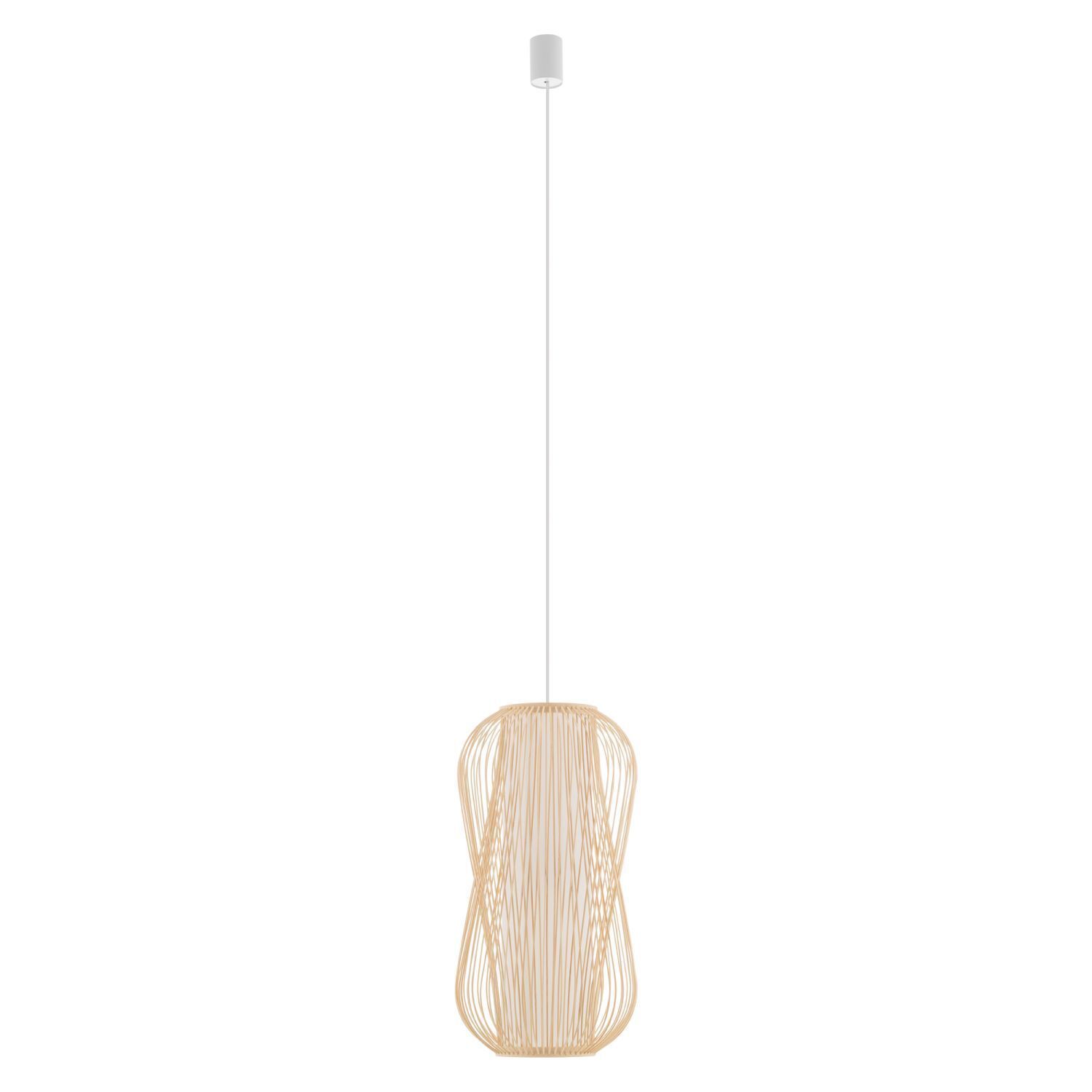 Lampe à suspendre décorative en bambou Ø30 cm en bois naturel Moderne