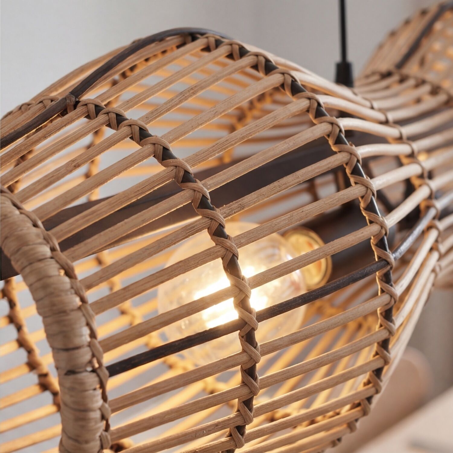 Lampen, Korblampe, Rattan, Licht, Beleuchtung