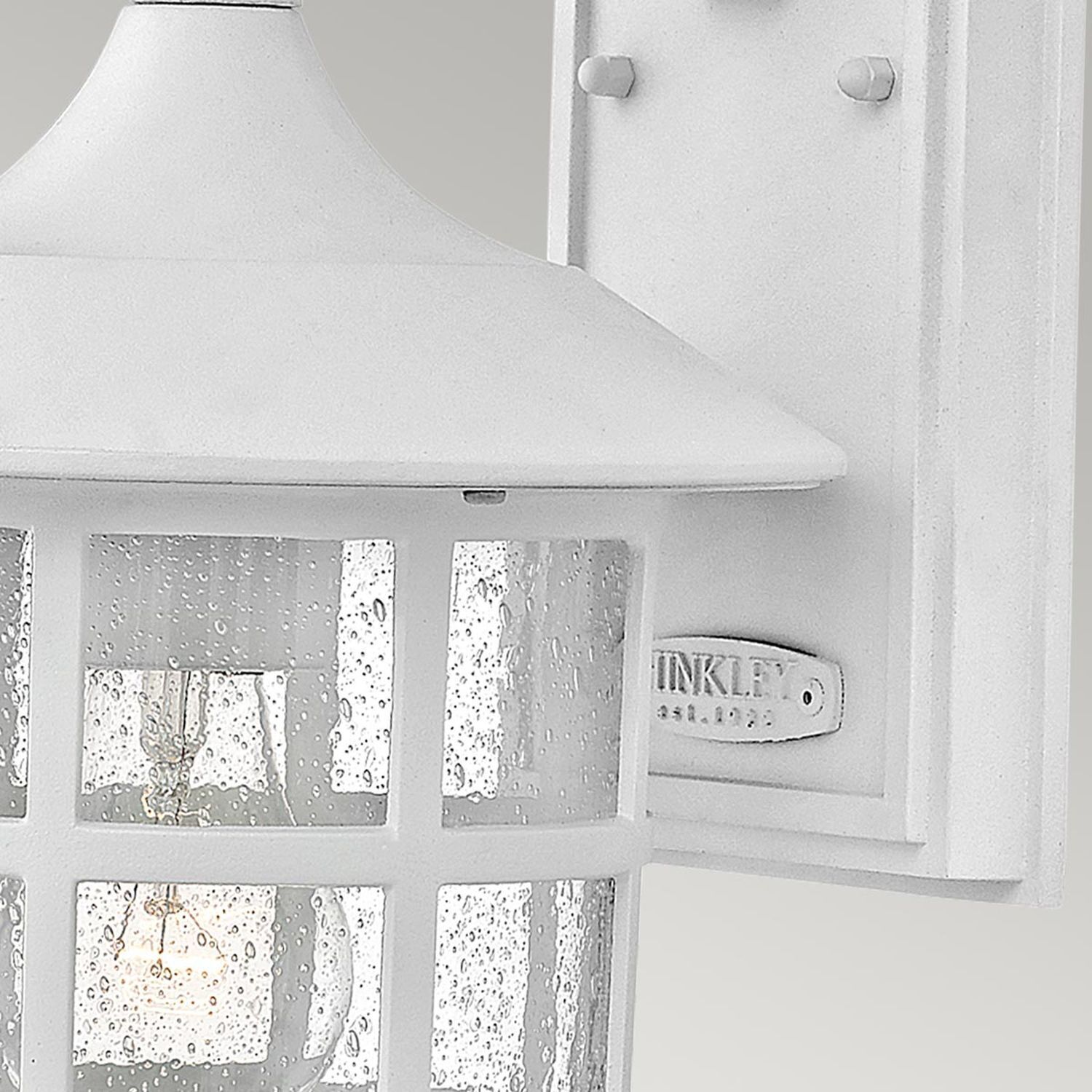 Lampe d'extérieur murale E27 IP44 30,1 cm de haut Blanc Vintage