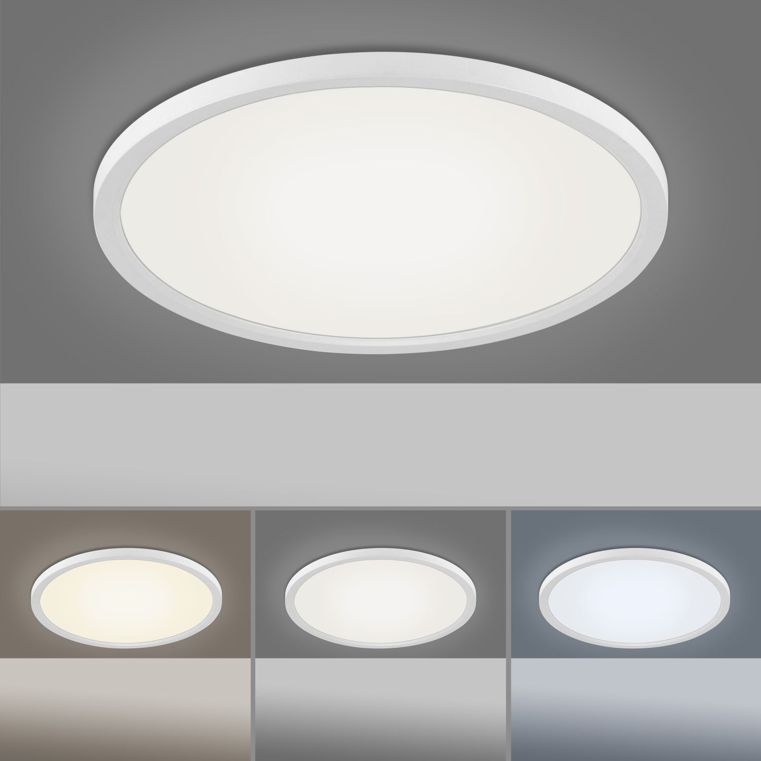 Lampe de plafonnier ronde LED dimmable Ø40 cm 20 W Télécommande