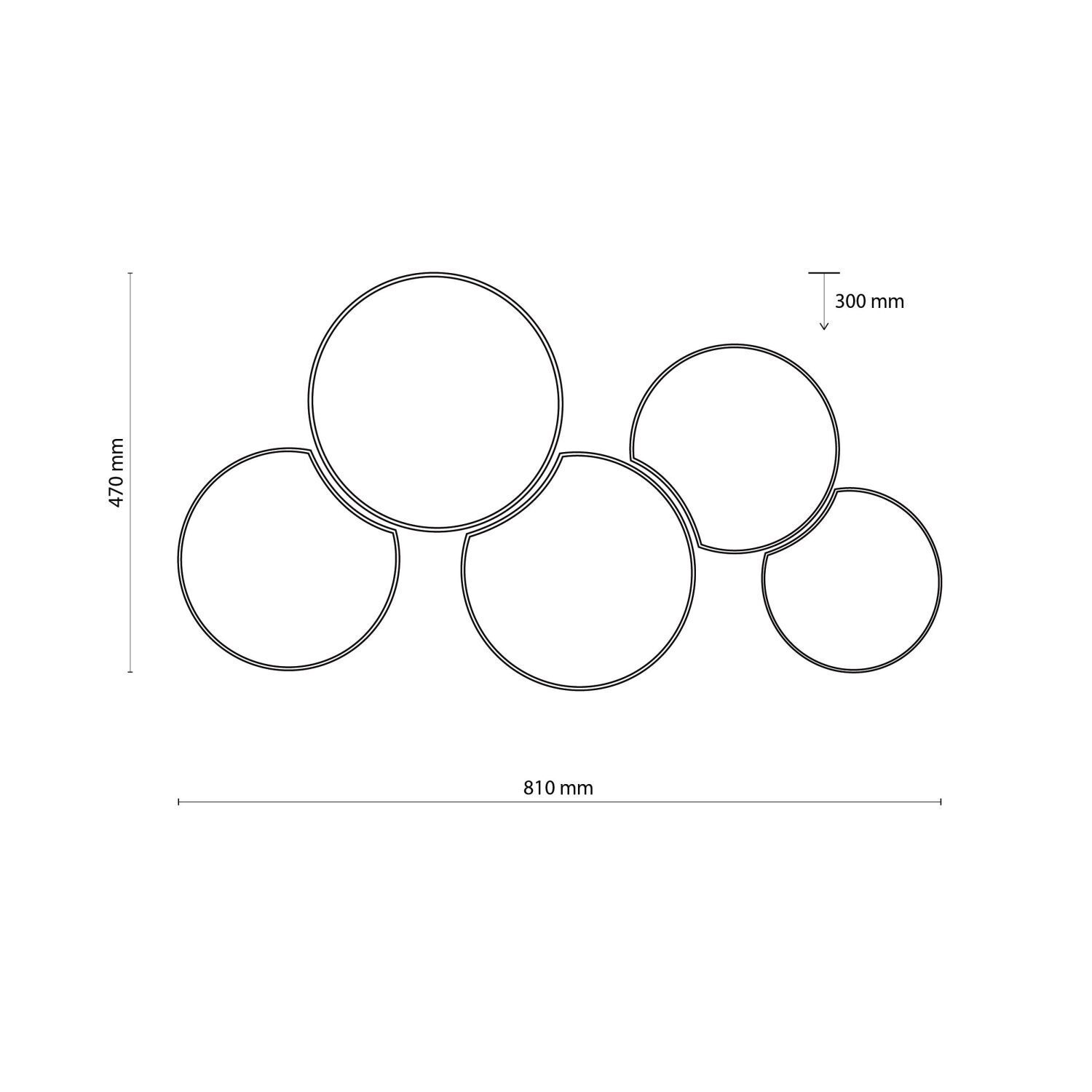 Plafonnier Moderne 5 flammes Noir Or faible éblouissement E27 Zubehor, Brillen