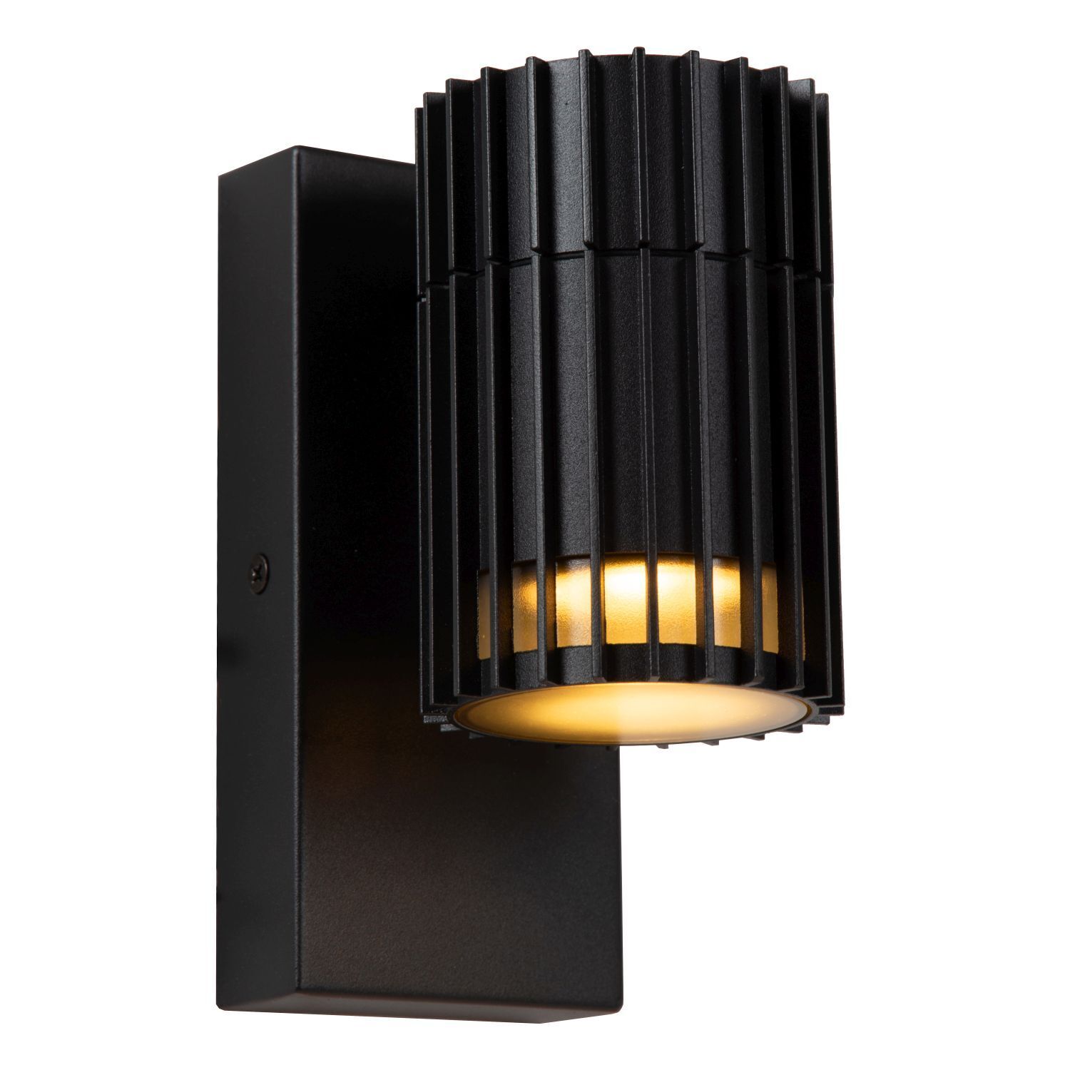 Wandlampe Schwarz GU10 L:11 cm modern edel rund