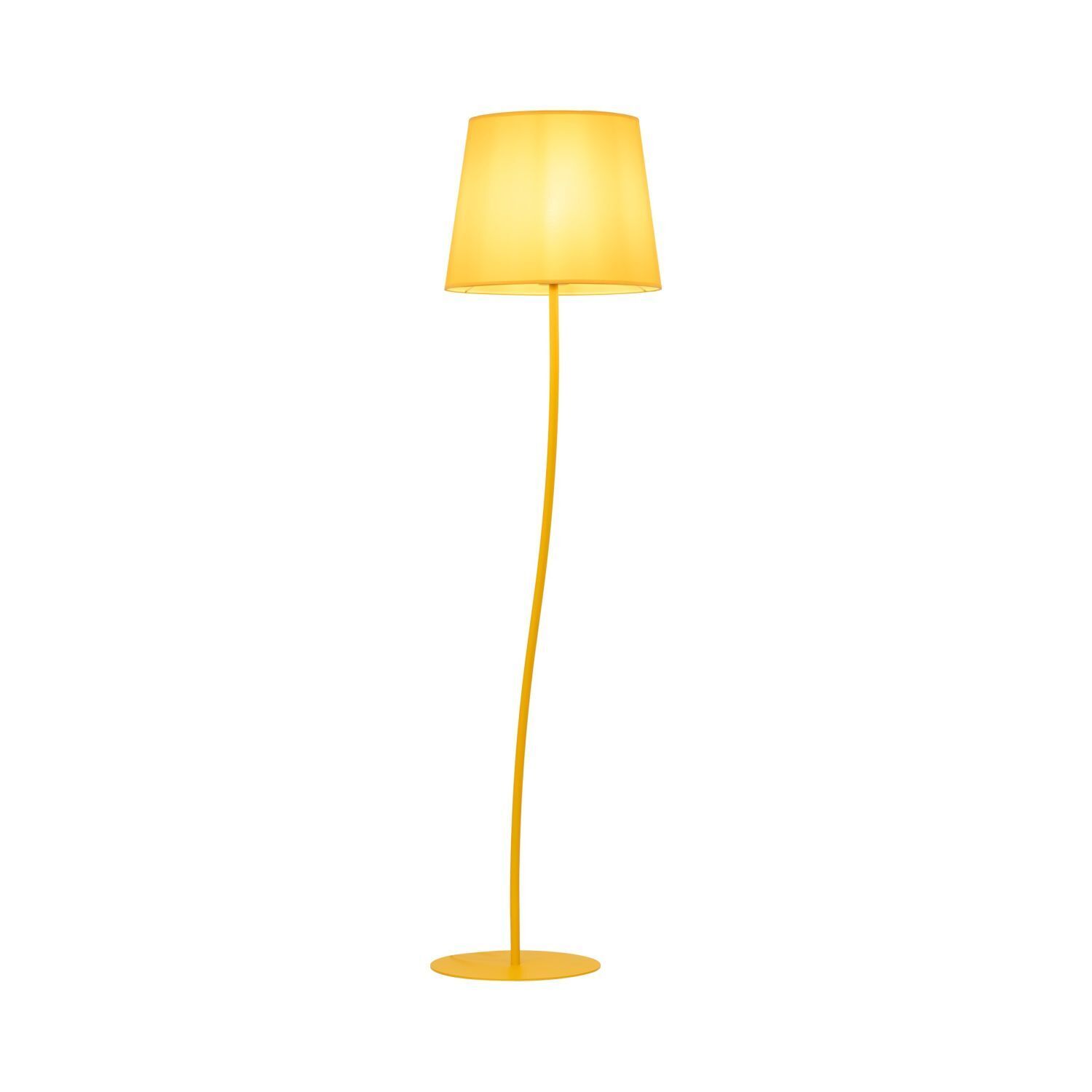 Lampe de chambre d'enfant jaune E27 150 cm petit tissu métal