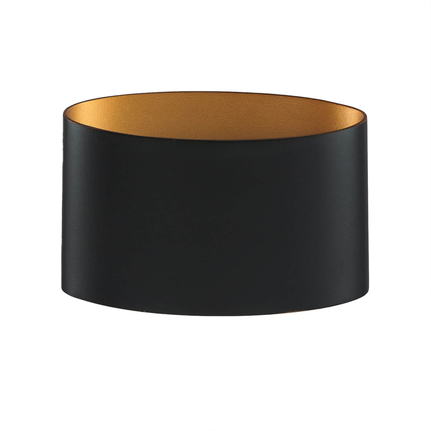 Applique murale d'extérieur LED Up Down en or noir IP54 5W Lampe, Zylinder, Lampenschirm